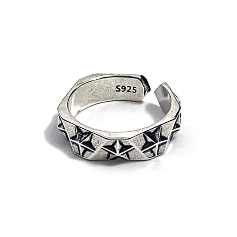 Jewelry × Vintage Vintage Star Texture Ring Size ONE SIZE - 1 Thumbnail