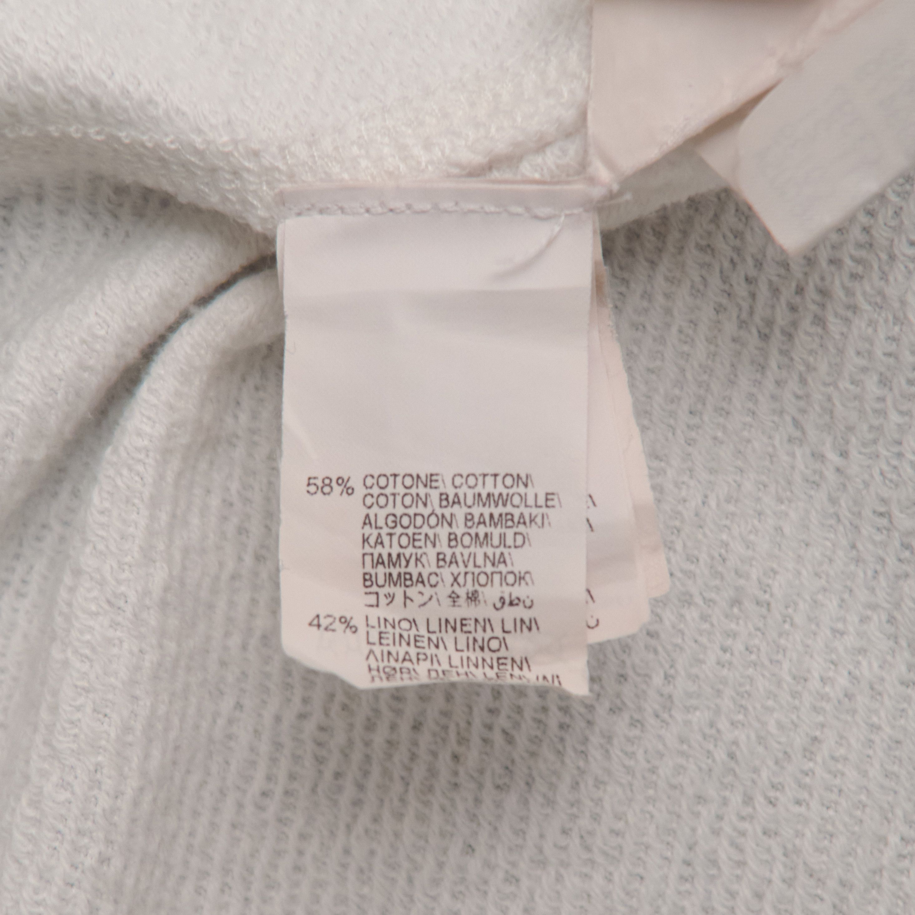 Brunello Cucinelli BRUNELLO CUCINELLI LINEN/COTTON LOGO HOODIE Size US L / EU 52-54 / 3 - 3 Thumbnail