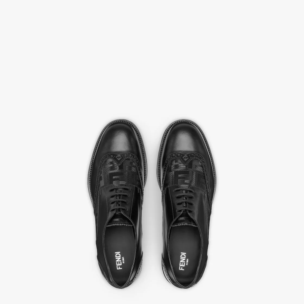 Fendi o1w1db10325 7L1560 Lace-Up Shoes in Black Size US 8 / EU 41 - 3 Thumbnail