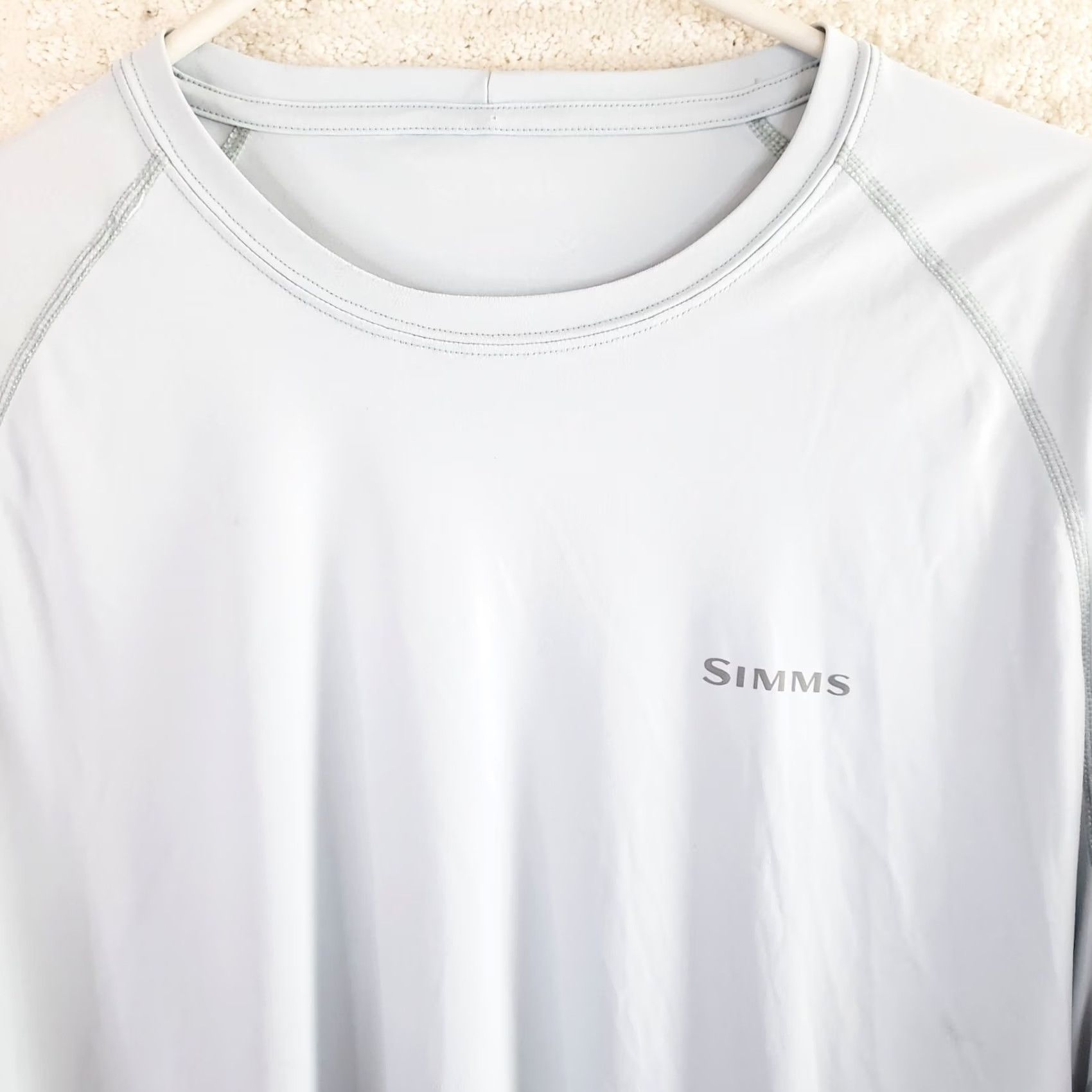 Vintage Simms Shirt Mens Large L Long Sleeve SolarFlex UPF50+ Blue Performance Fishing Activewear Shirt Mens L Blue Size US L / EU 52-54 / 3 - 3 Thumbnail