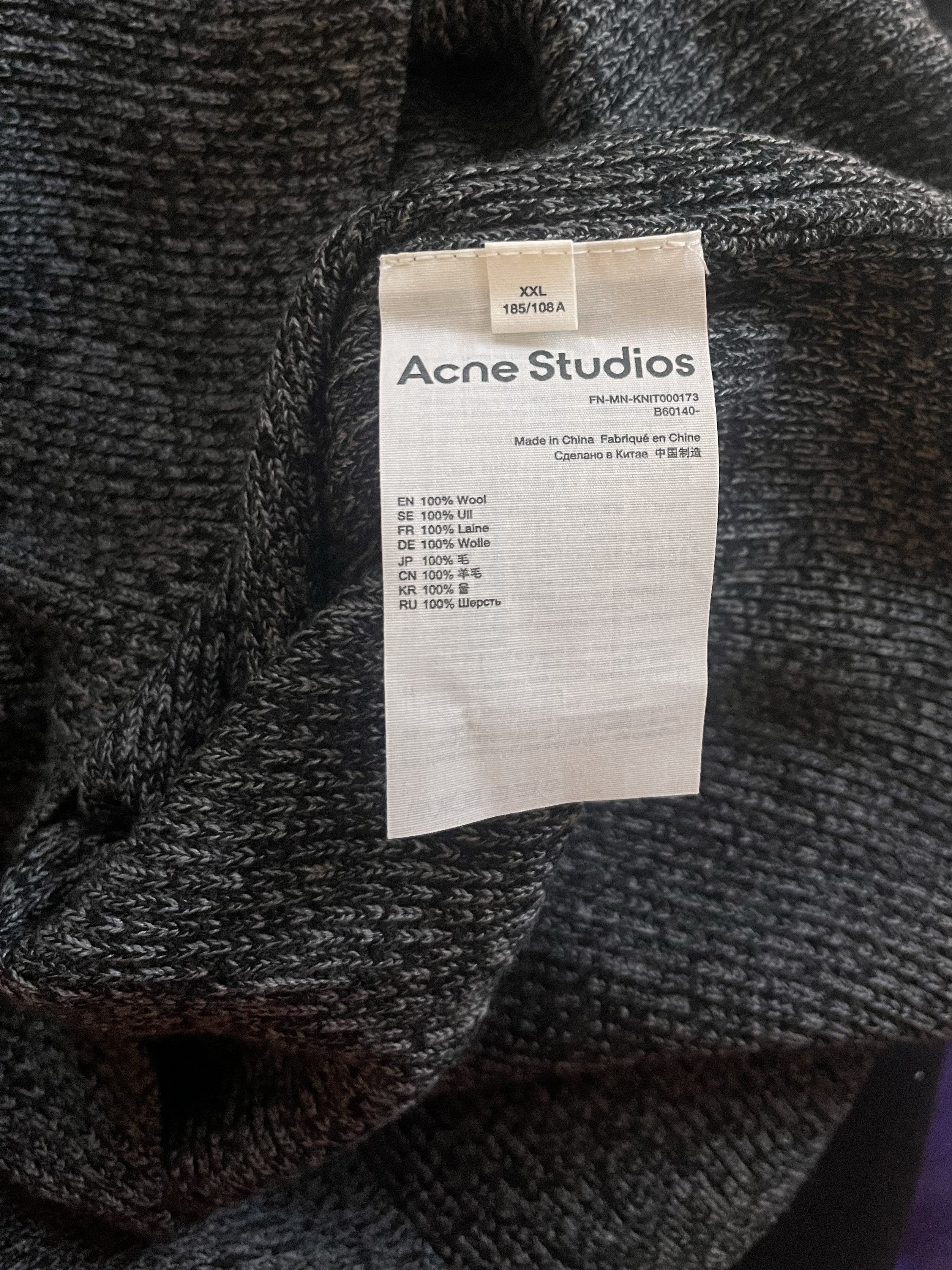Acne Studios Acne Studios Men's Knitwear Wool Metallic Sweater Size XXL Size US XXL / EU 58 / 5 - 5 Thumbnail