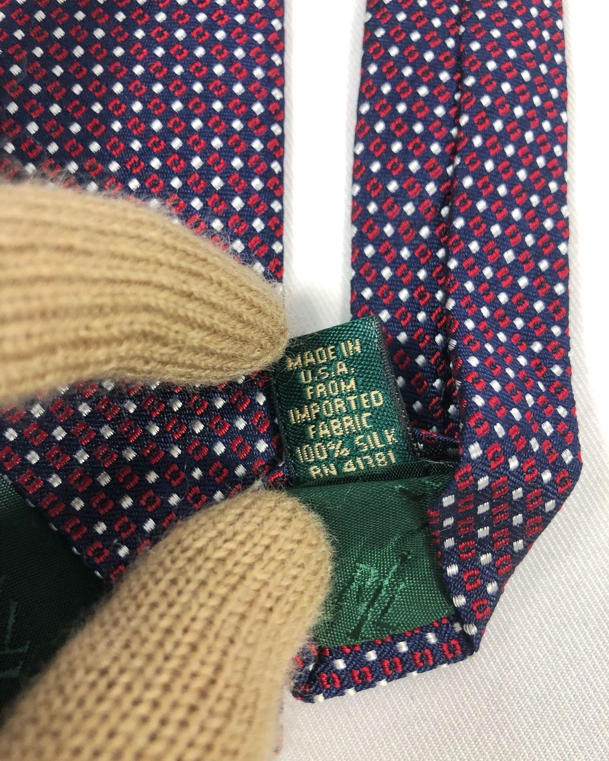 Lauren Ralph Lauren Rare Lauren by Ralph Lauren Silk Tie Made in USA Size ONE SIZE - 7 Thumbnail
