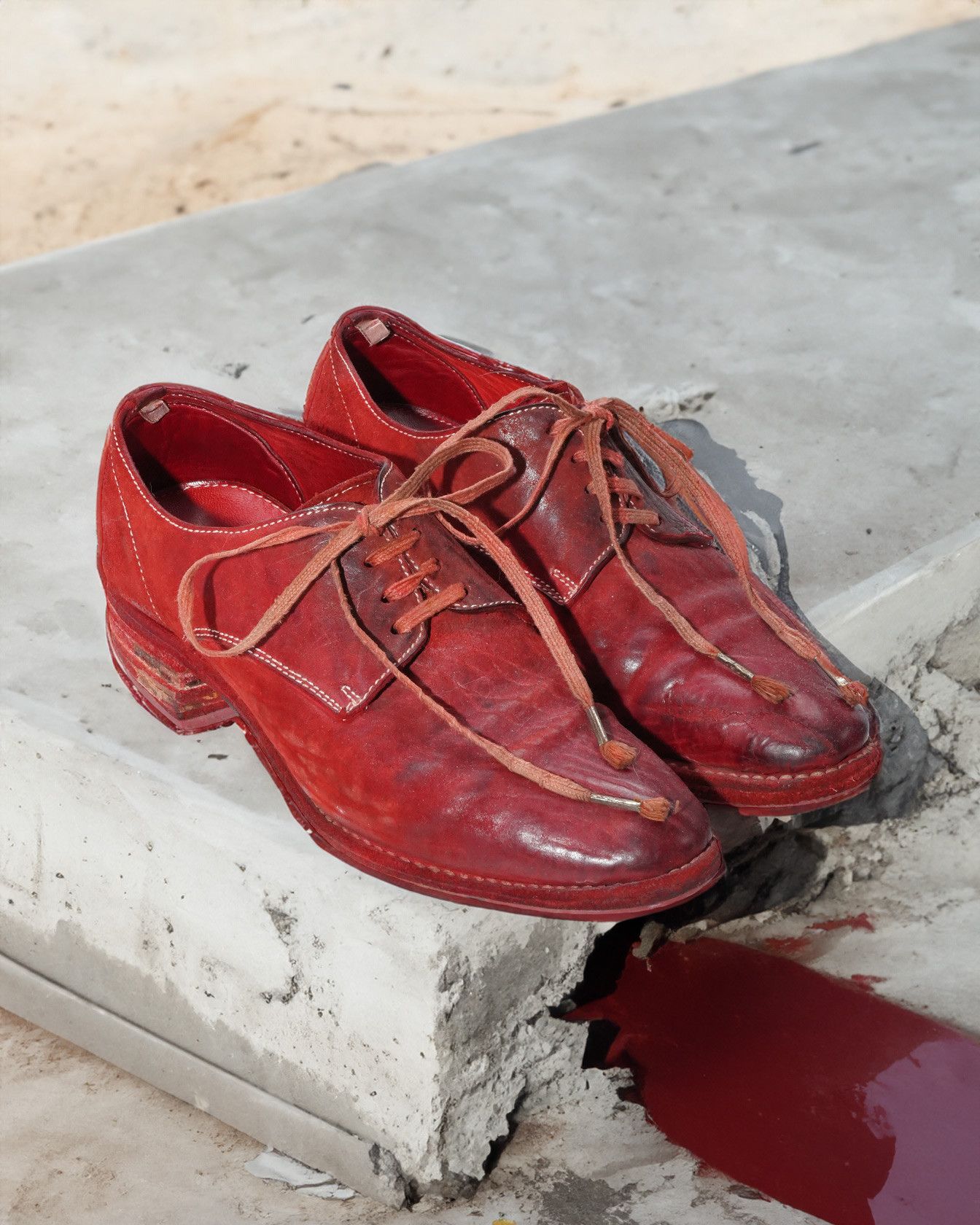 image of Carol Christian Poell Red Derby (Am/2600 Cubs-Ptc/13) Shoes, Men's (Size 5)