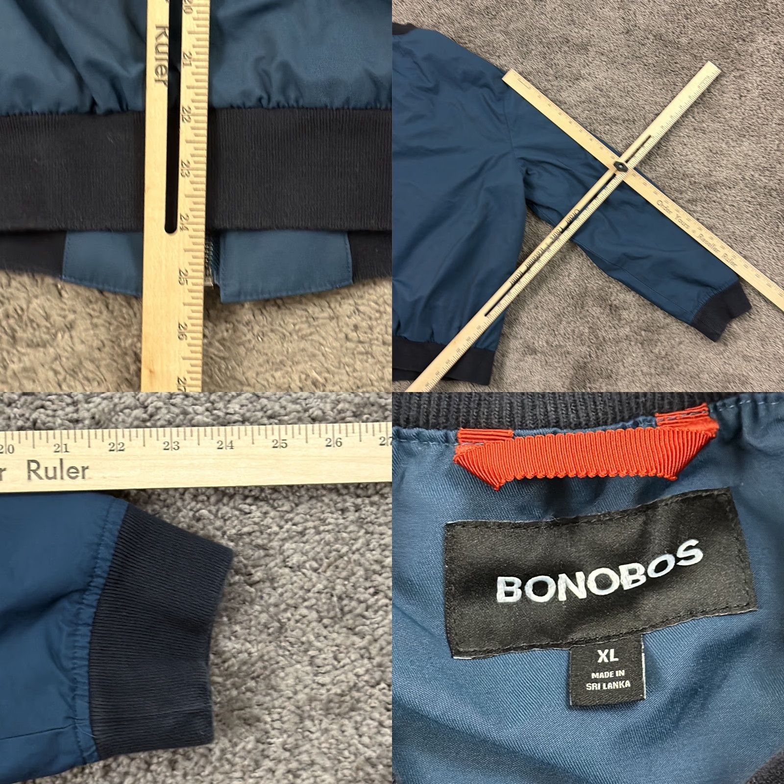 Bonobos Bonobos Jacket Mens XL Blue Bomber Full Zip Lightweight Lined Pockets Vintage No N/A? Size US XL / EU 56 / 4 - 8 Thumbnail