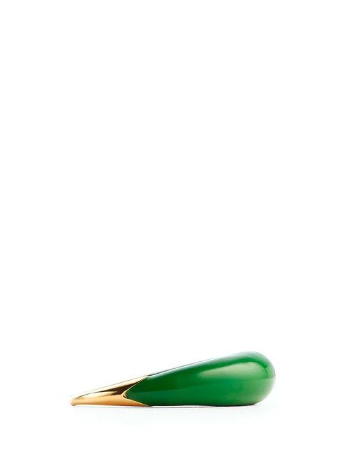 Bottega Veneta o1n1vont1124 Size: 17 / Spine Ring in Green Size ONE SIZE - 3 Thumbnail