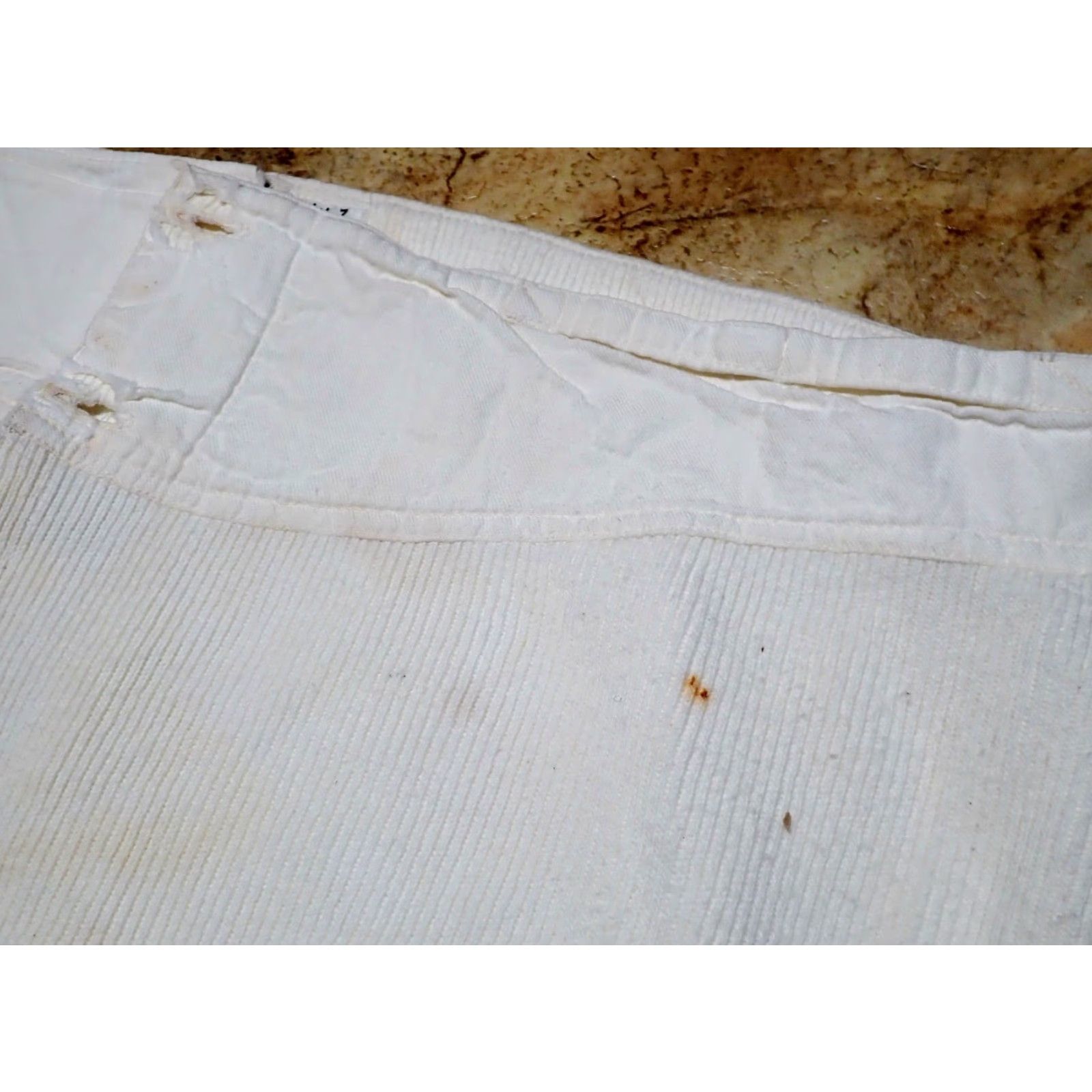 Vintage VINTAGE Rare US Military Long John Thermal Pants 1940s WW2, 33" Waist, White, Inseam 22", 1940s Military Long Johns Size US 33 - 7 Thumbnail