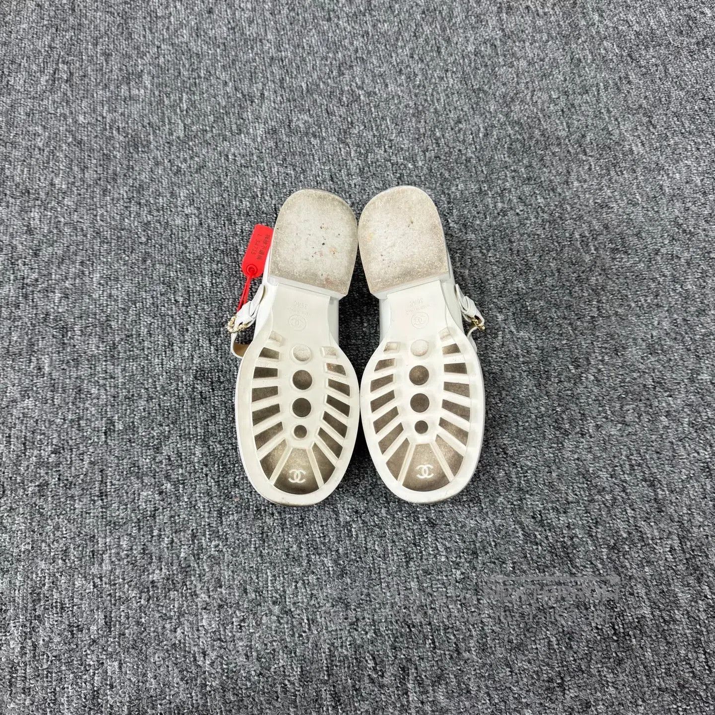Chanel Chanel White painted leather; Mary Jane leather shoes| Size US 6 / IT 36 - 6 Thumbnail