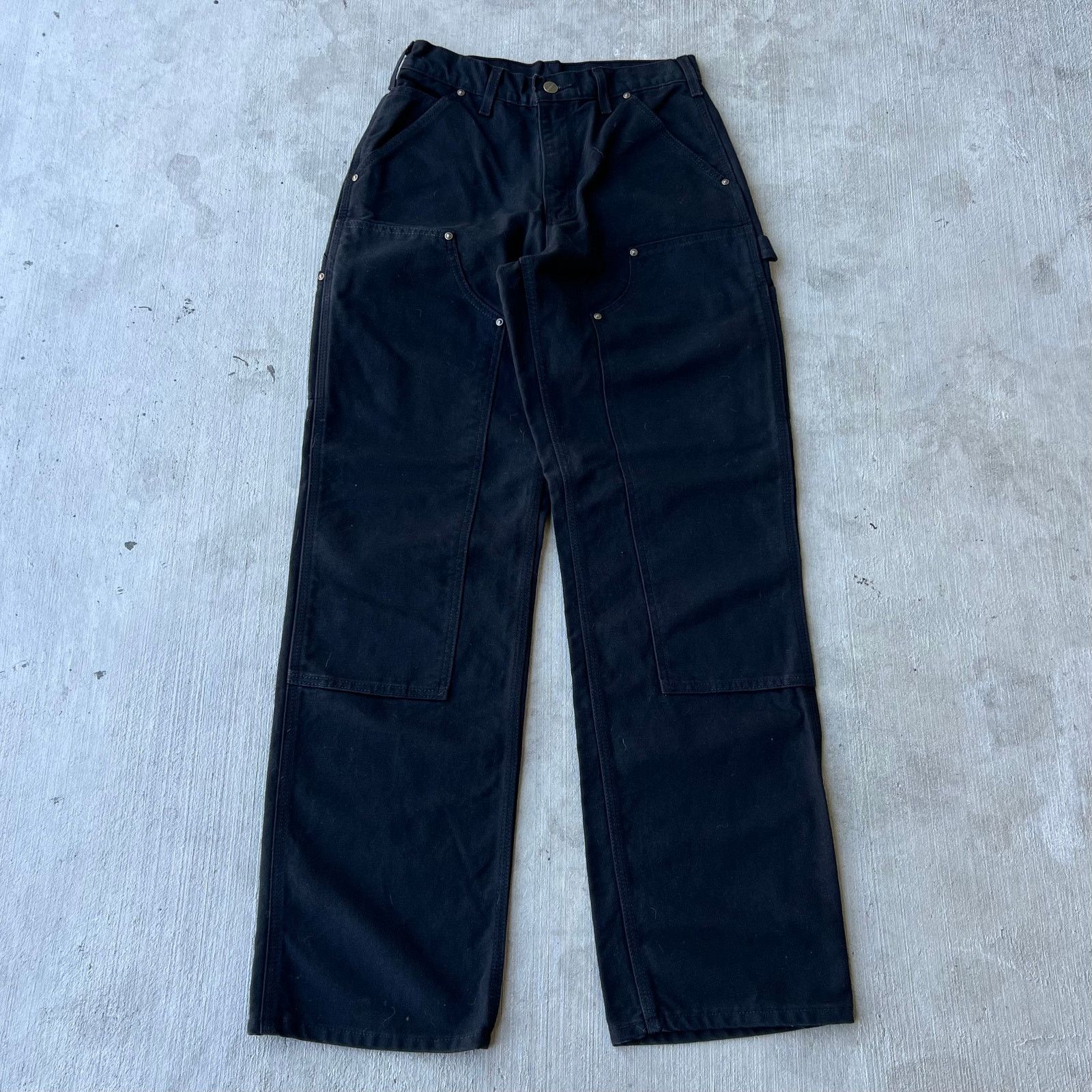 Carhartt × Vintage Carhartt black double knee work wear carpenter pants Size US 27 - 1 Thumbnail