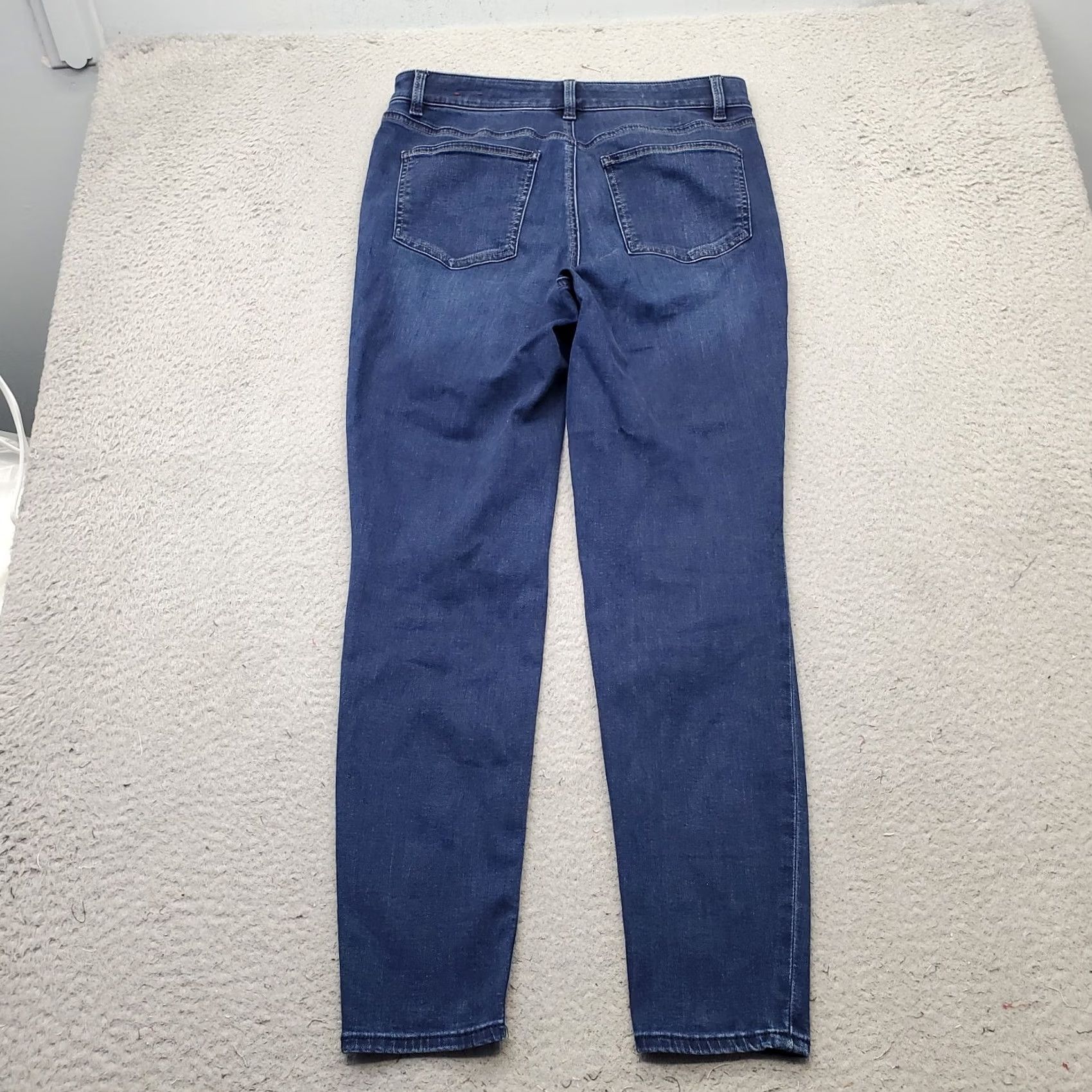 Talbots Talbots Women Jeans 6 Blue Denim Five Pocket Jegging Stretch Regular Waist 27.25 Inseam Vintage No Size 28" / US 6 / IT 42 - 2 Thumbnail