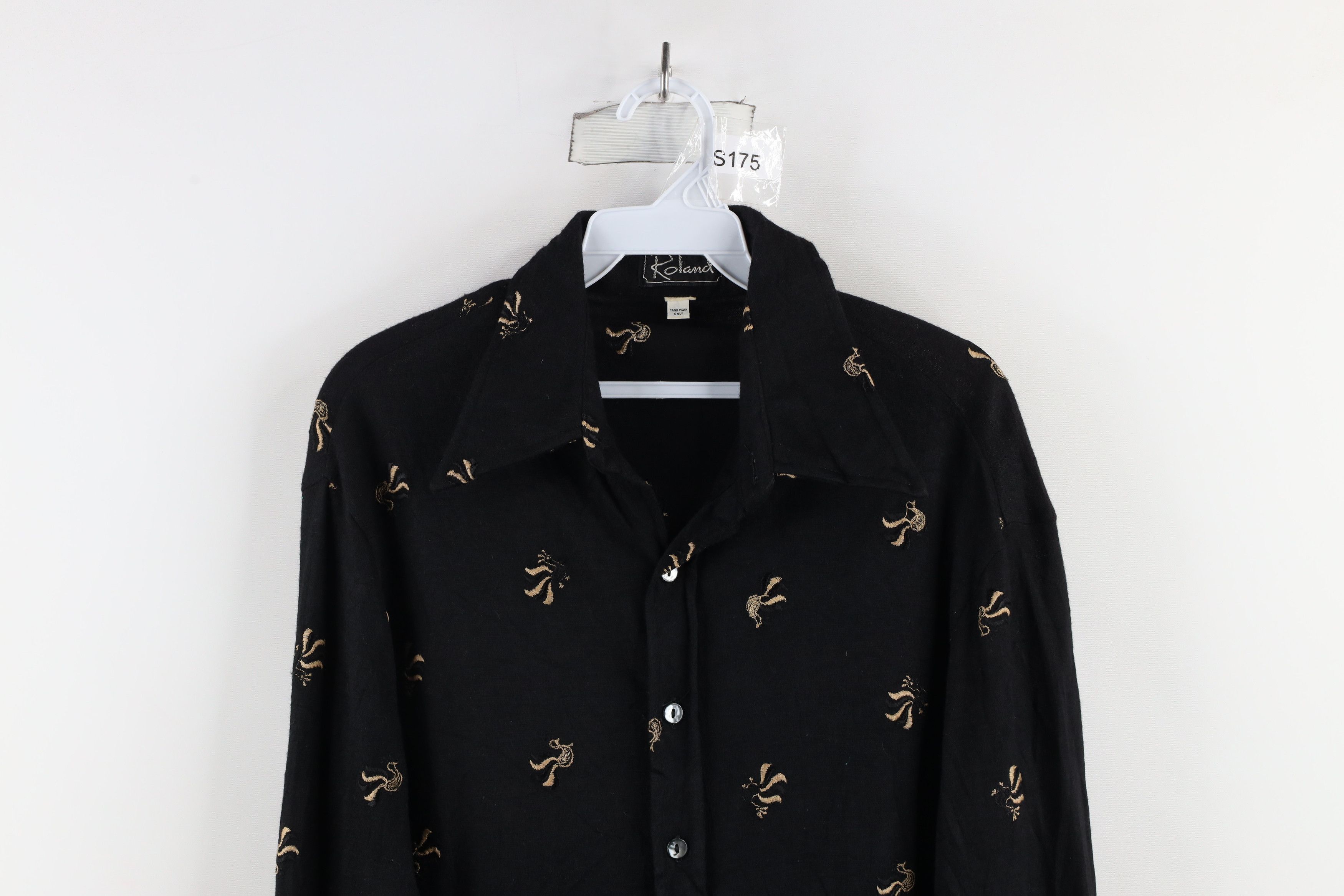 Vintage Vintage 70s Streetwear Rooster All Over Print Button Shirt Size US M / EU 48-50 / 2 - 2 Thumbnail