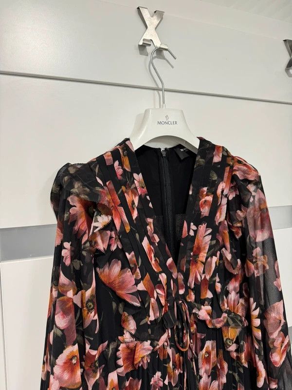 The Kooples The Kooples Floral Print Pleated Mini Dress size 1 S Size S / US 4 / IT 40 - 4 Thumbnail