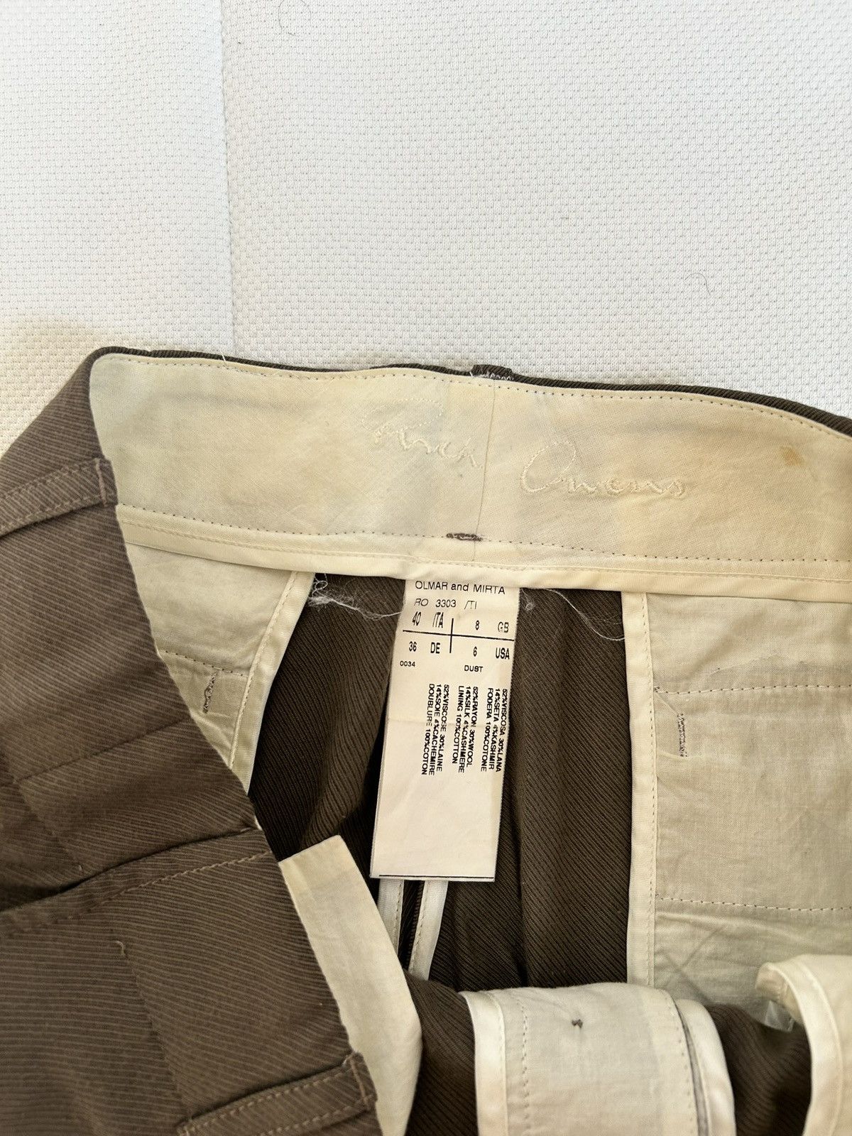 Rick Owens Rick Owens Olmar & Mirta “Dust” Cropped trousers Size 27" / US 4 / IT 40 - 3 Thumbnail