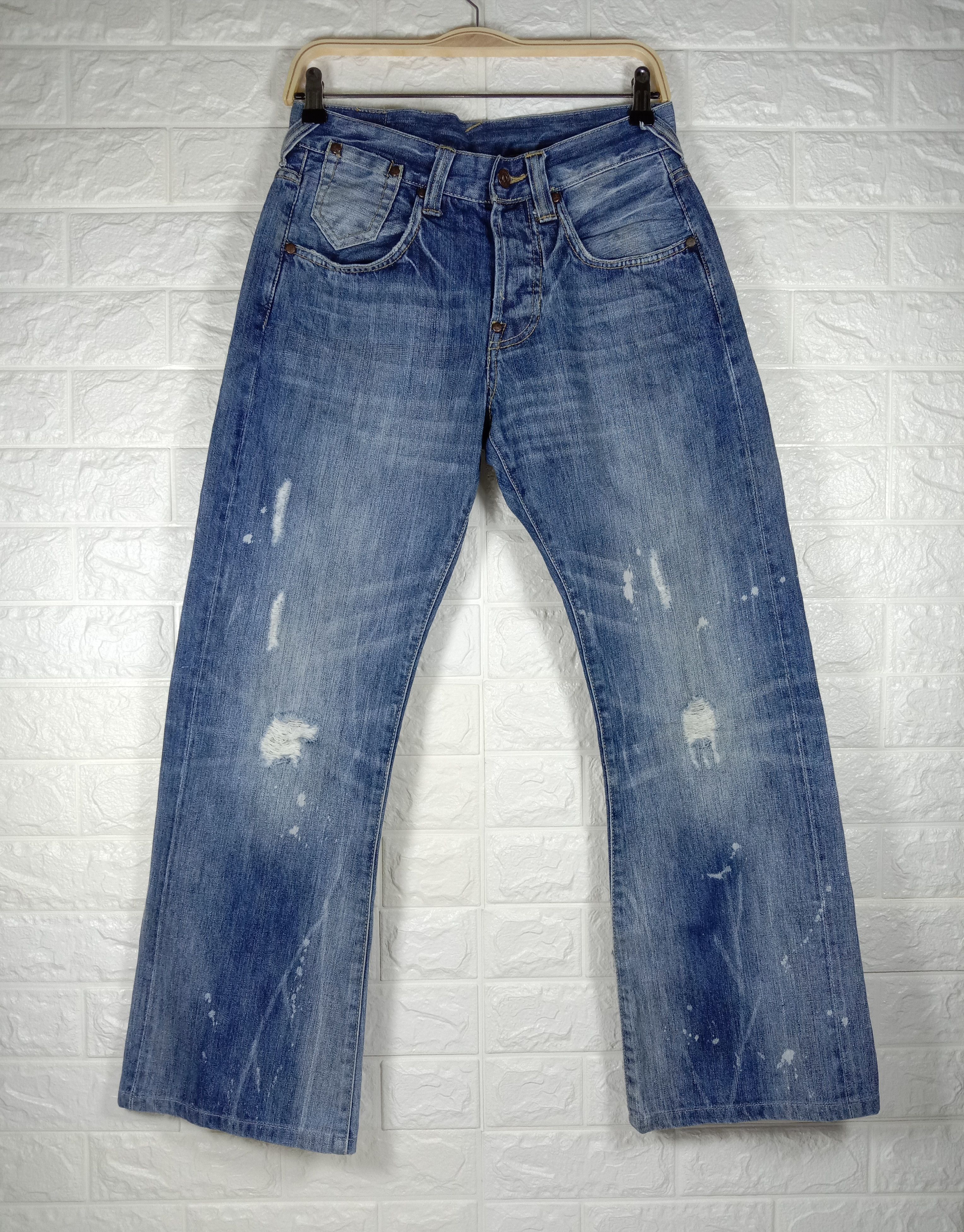 Japanese Brand Vintage Japanese Selvedge Flare Jeans Bell Bottom Denim Size US 29 - 2 Thumbnail