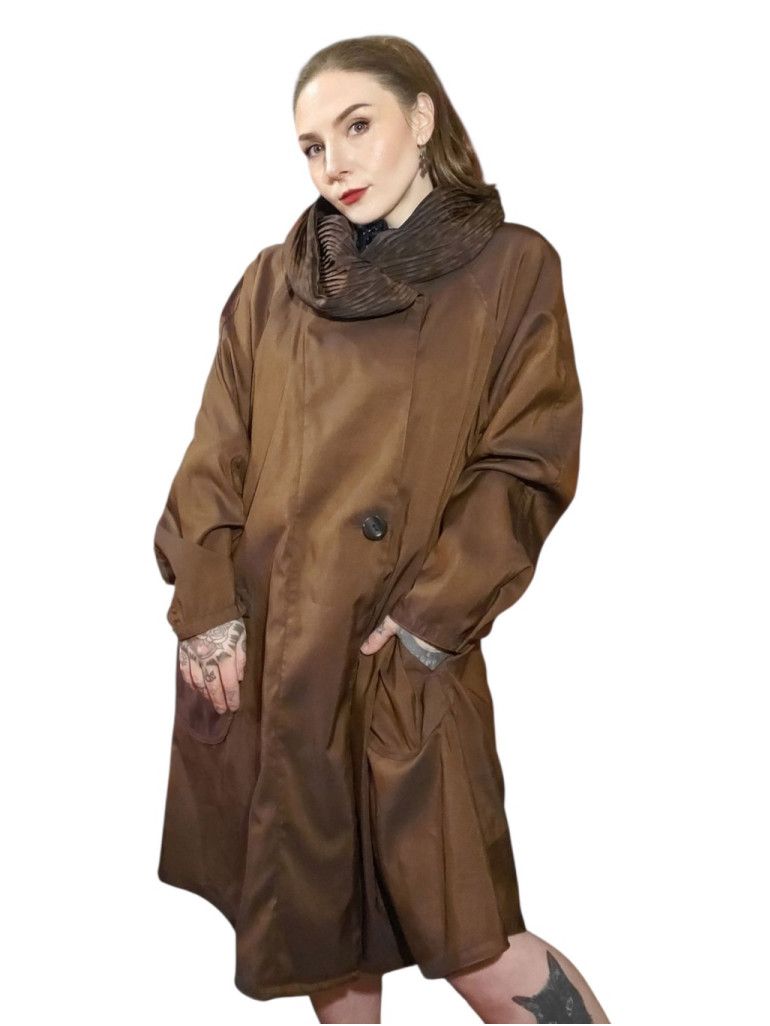 Other Mycra Pac Leopard Print Reversible Hood Raincoat Swing Coat Size L / US 10 / IT 46 - 4 Thumbnail