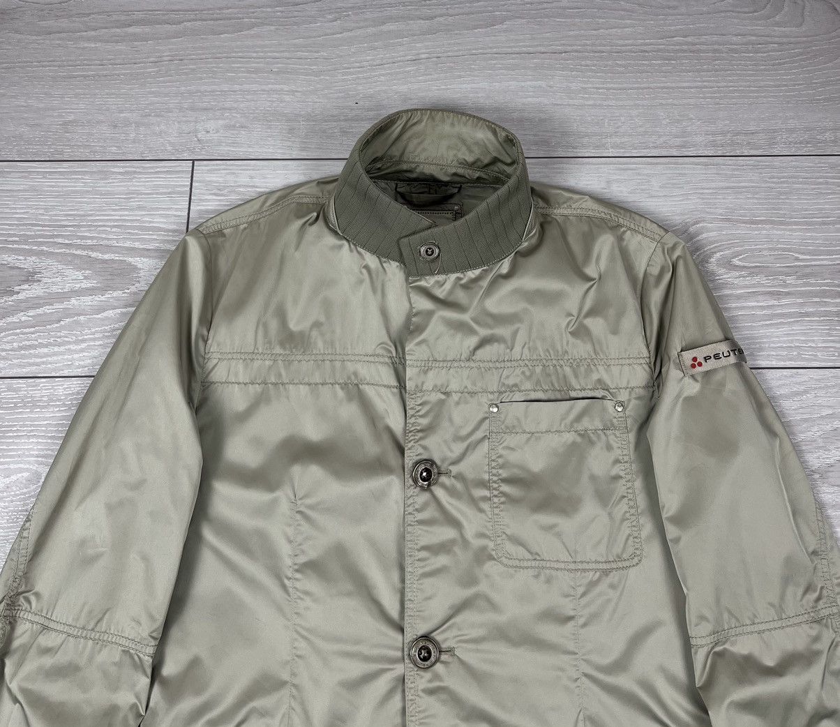 Peuterey Peuterey Gold Nylon Button Light Jacket Size US L / EU 52-54 / 3 - 4 Thumbnail