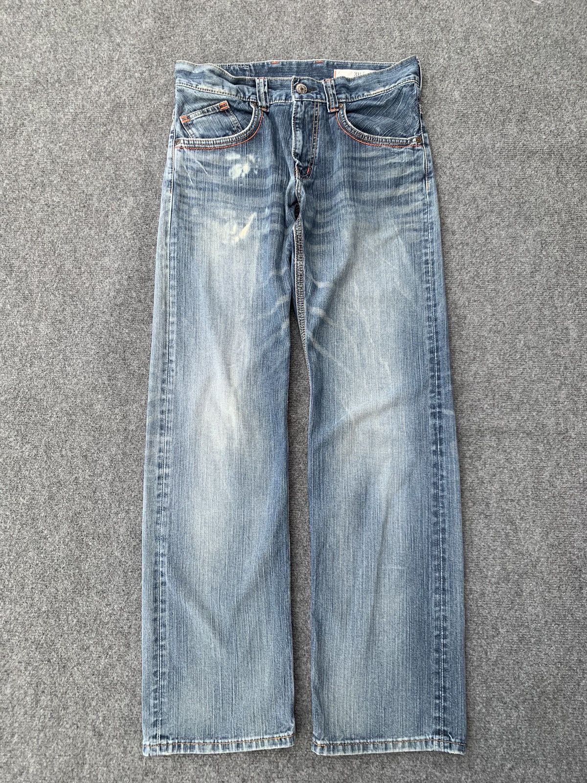Edwin Edwin Vintage Faded Straight Fit Japanese Denim Jeans Size US 33 - 1 Thumbnail