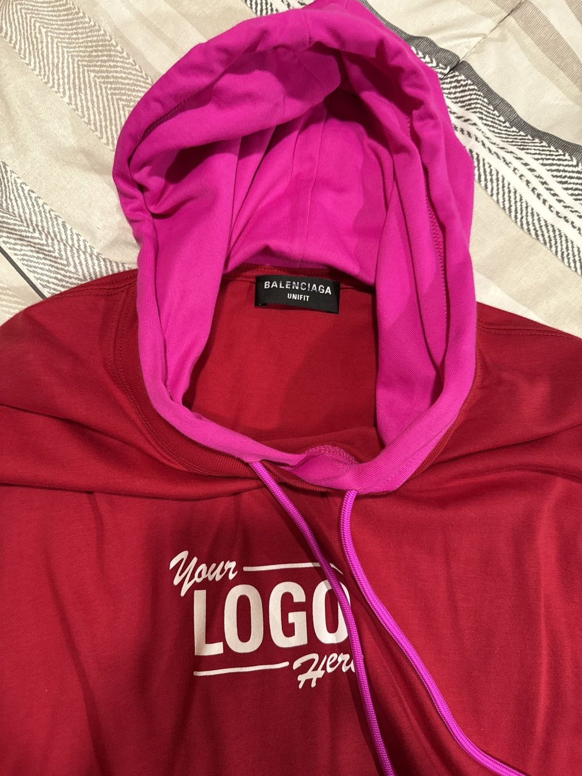 Balenciaga "Your Logo Here" Unifit Balenciaga Tee-Shirt Hoodie Size US M / EU 48-50 / 2 - 3 Thumbnail
