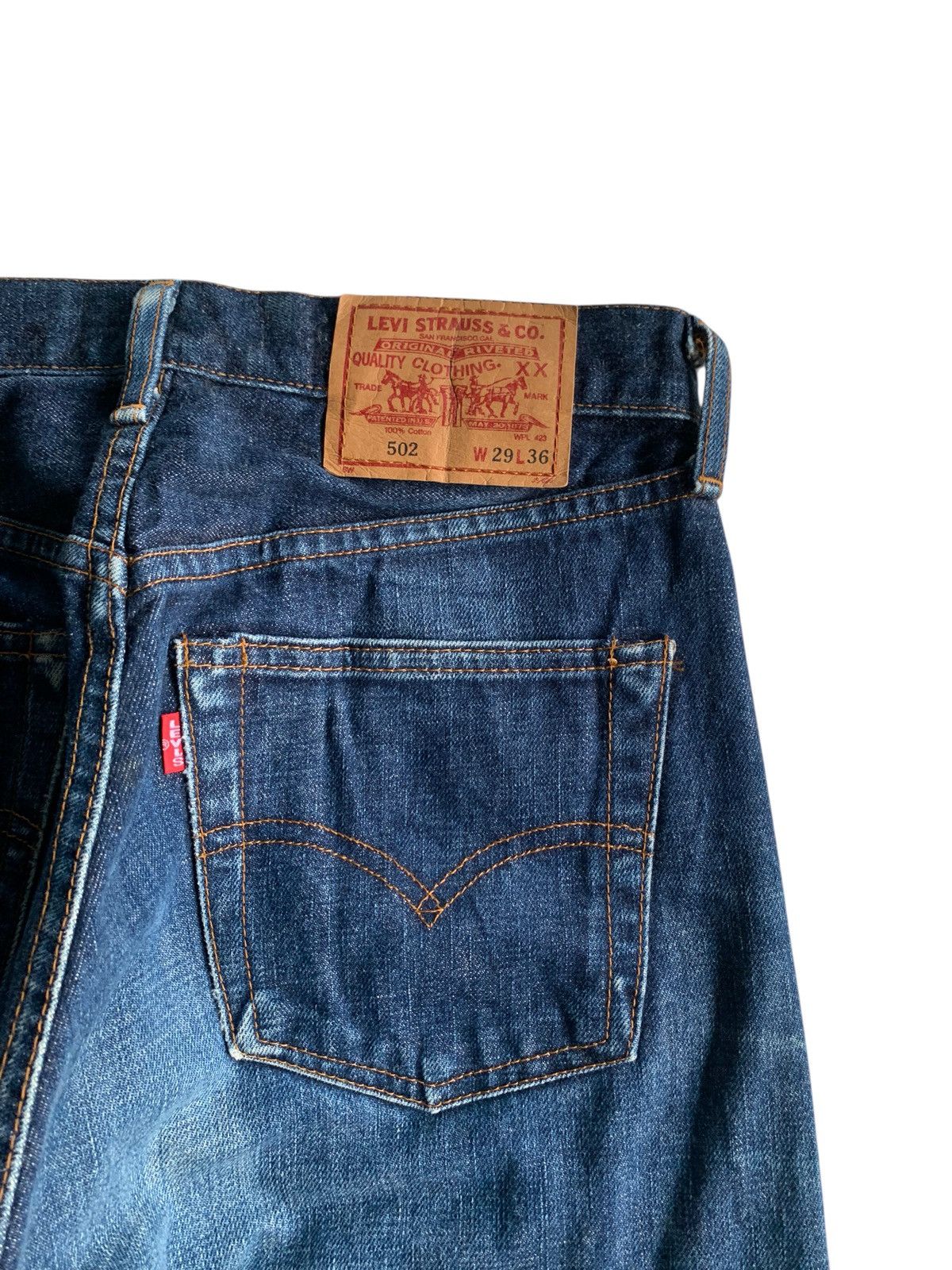 Kapital VINTAGE LEVIS BIG E 502 SELVEDGE DISTRESSED DENIM Size US 28 / EU 44 - 10 Thumbnail