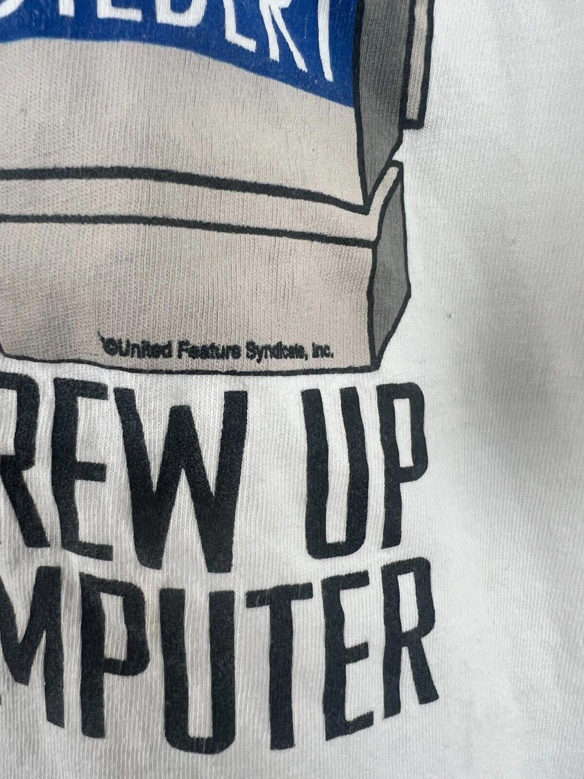Hanes Vintage 90s Dilbert to err is human T-shirt Single Stitch Size US XXL / EU 58 / 5 - 6 Thumbnail