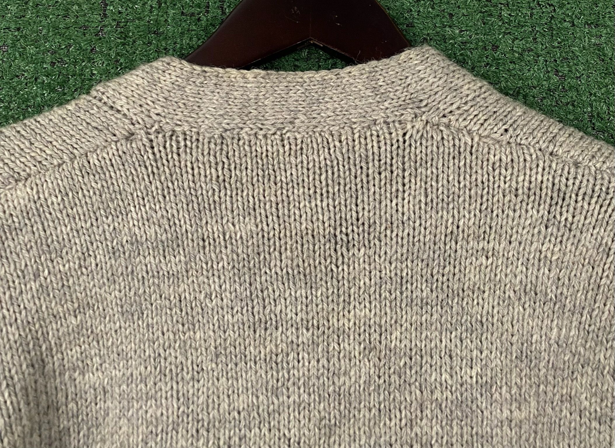 Handmade 80’s Handmade Wool Heavyweight Grey Cardigan Sweater Small Size US S / EU 44-46 / 1 - 6 Thumbnail