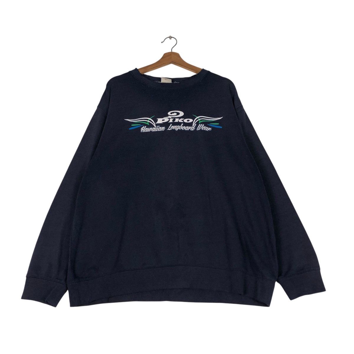 Japanese Brand 90s Piko Hawaiian Surf Crewneck — Coastal Graphic, Oversized Size US L / EU 52-54 / 3 - 4 Thumbnail