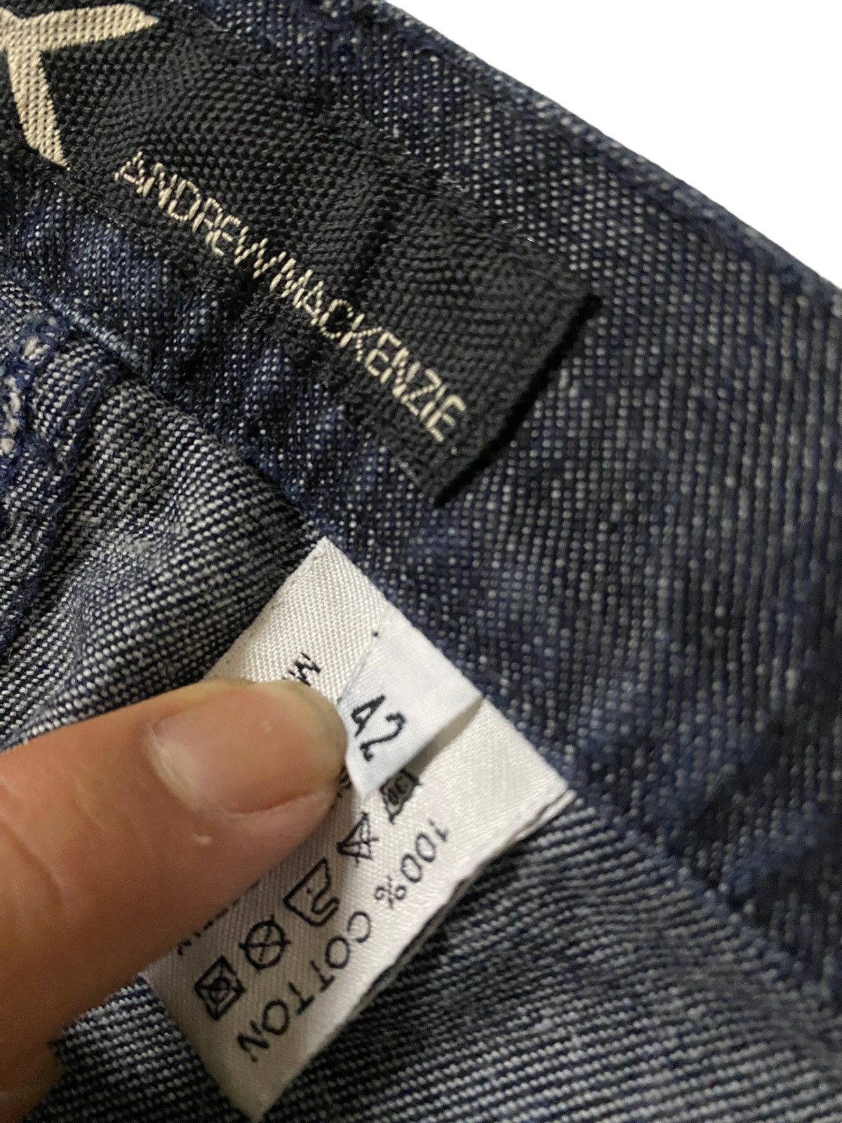 If Six Was Nine 2000's Andrew Mackenzie Flared Spiral Bootcut Jeans Size US 29 - 6 Thumbnail