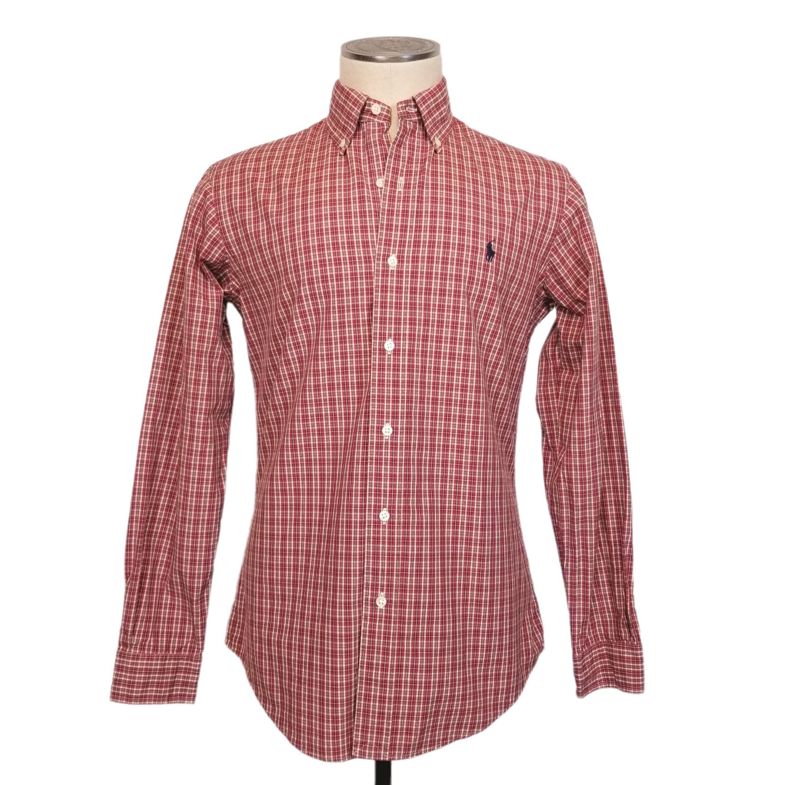 Ralph Lauren Ralph Lauren Plaid Cotton Custom Fit Shirt Red Sz Small Size US S / EU 44-46 / 1 - 1 Thumbnail