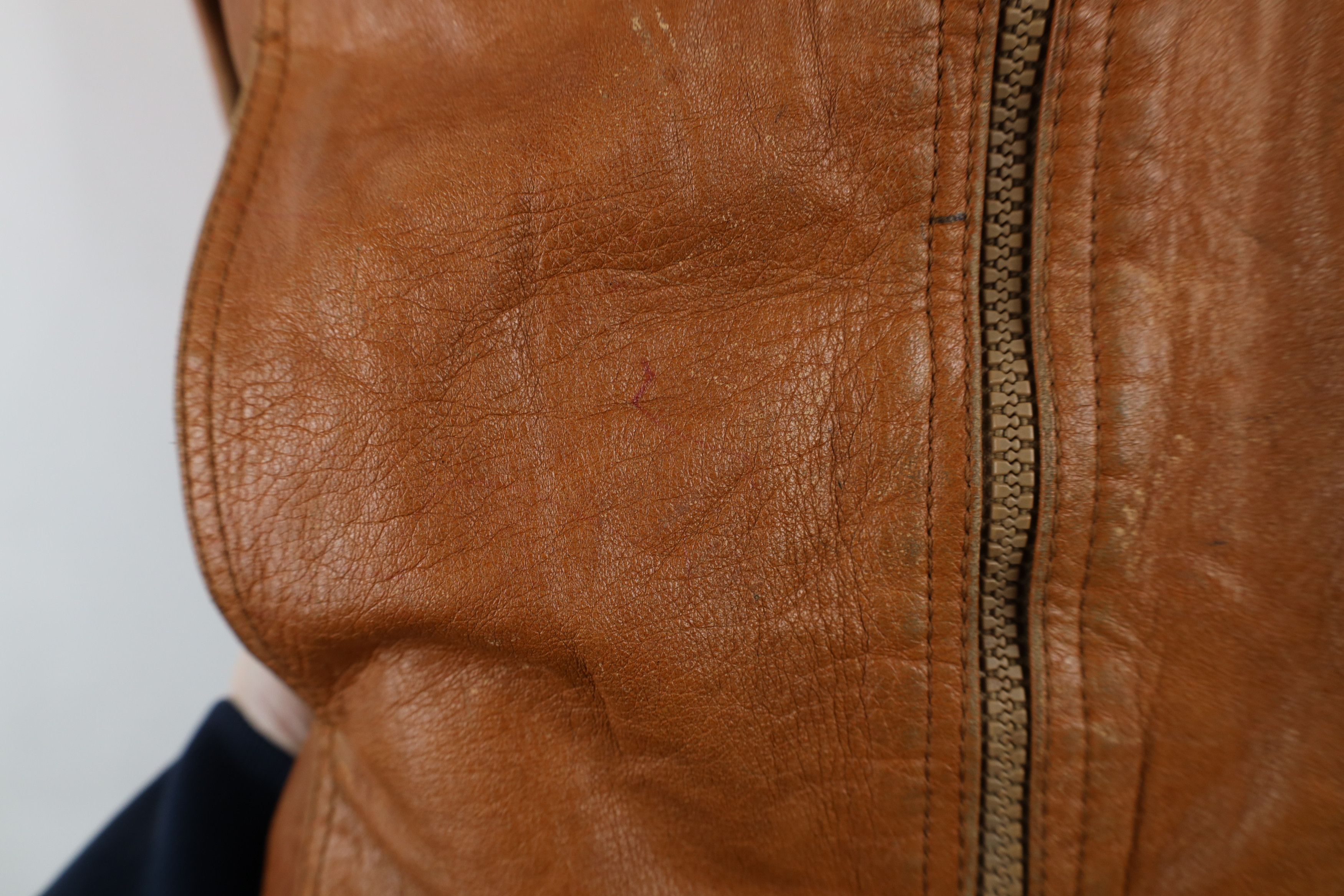 Vintage Vintage 70s Streetwear Deep Pile Fleece Lined Leather Jacket Size XXS / US 00 / IT 34 - 6 Thumbnail