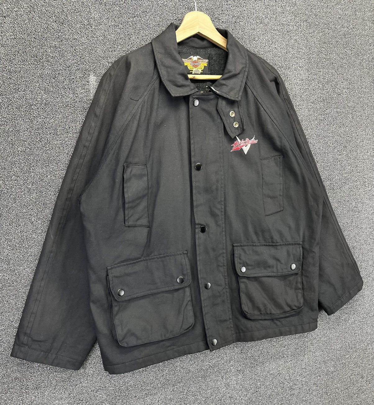 Harley Davidson Vintage Harley Davidson Black Racing Jacket Size US L / EU 52-54 / 3 - 2 Thumbnail