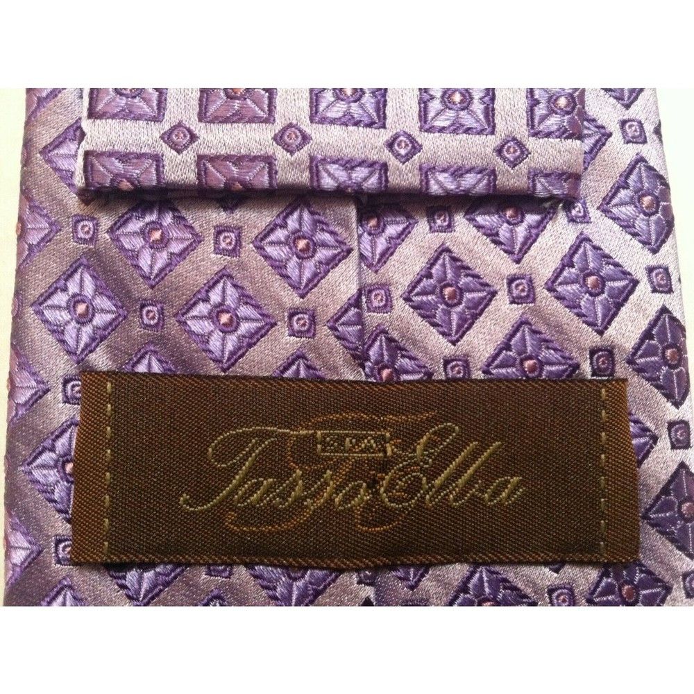 Tasso Elba TASSO ELBA MENS NEW LAVENDER 100%SILK TIE WIDTH: 3 3/4" Size ONE SIZE - 2 Thumbnail