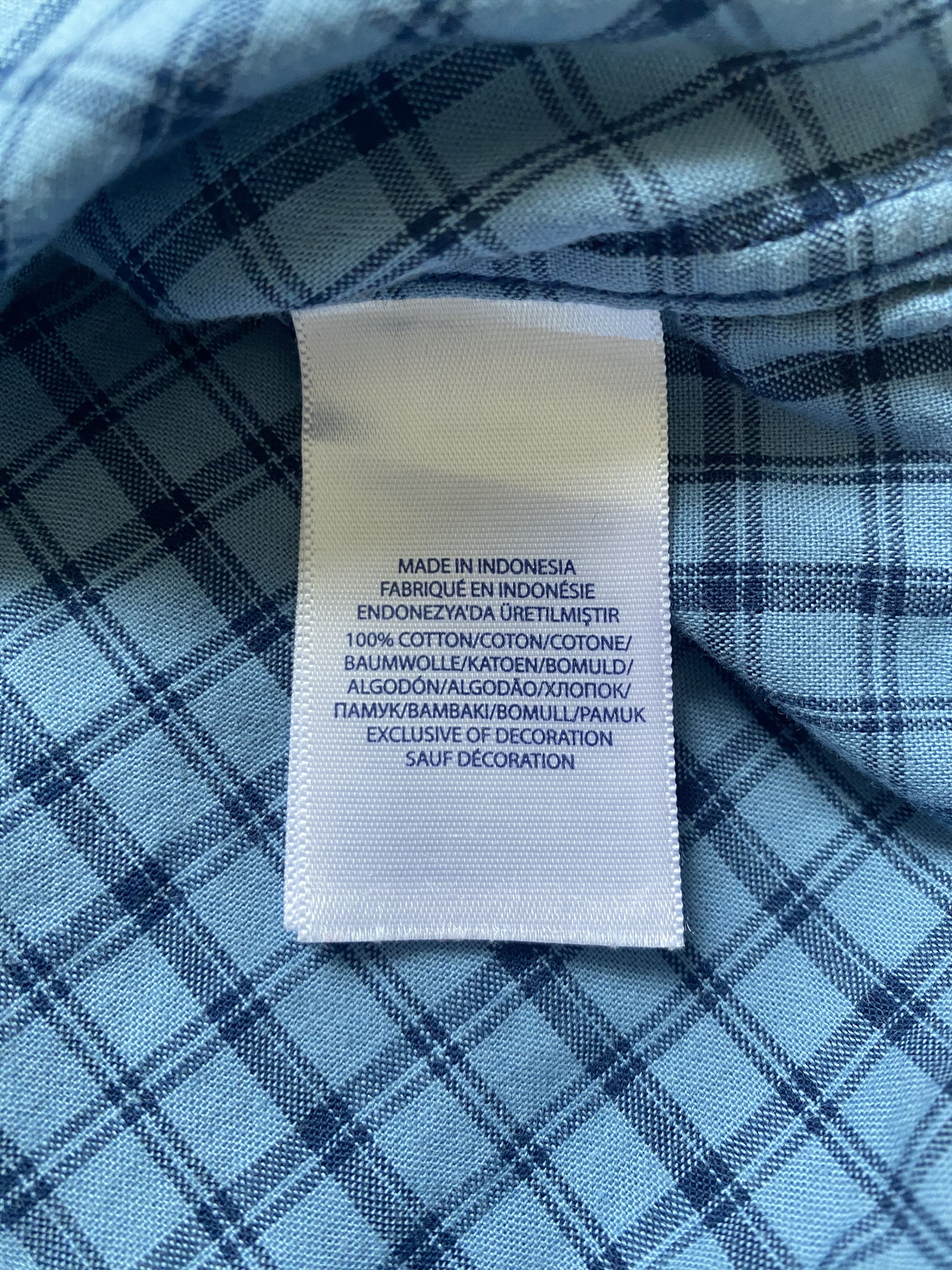 Polo Ralph Lauren Ralph Lauren Shirt – Blue & Light Blue Checkered, Size ~s Size US S / EU 44-46 / 1 - 3 Thumbnail