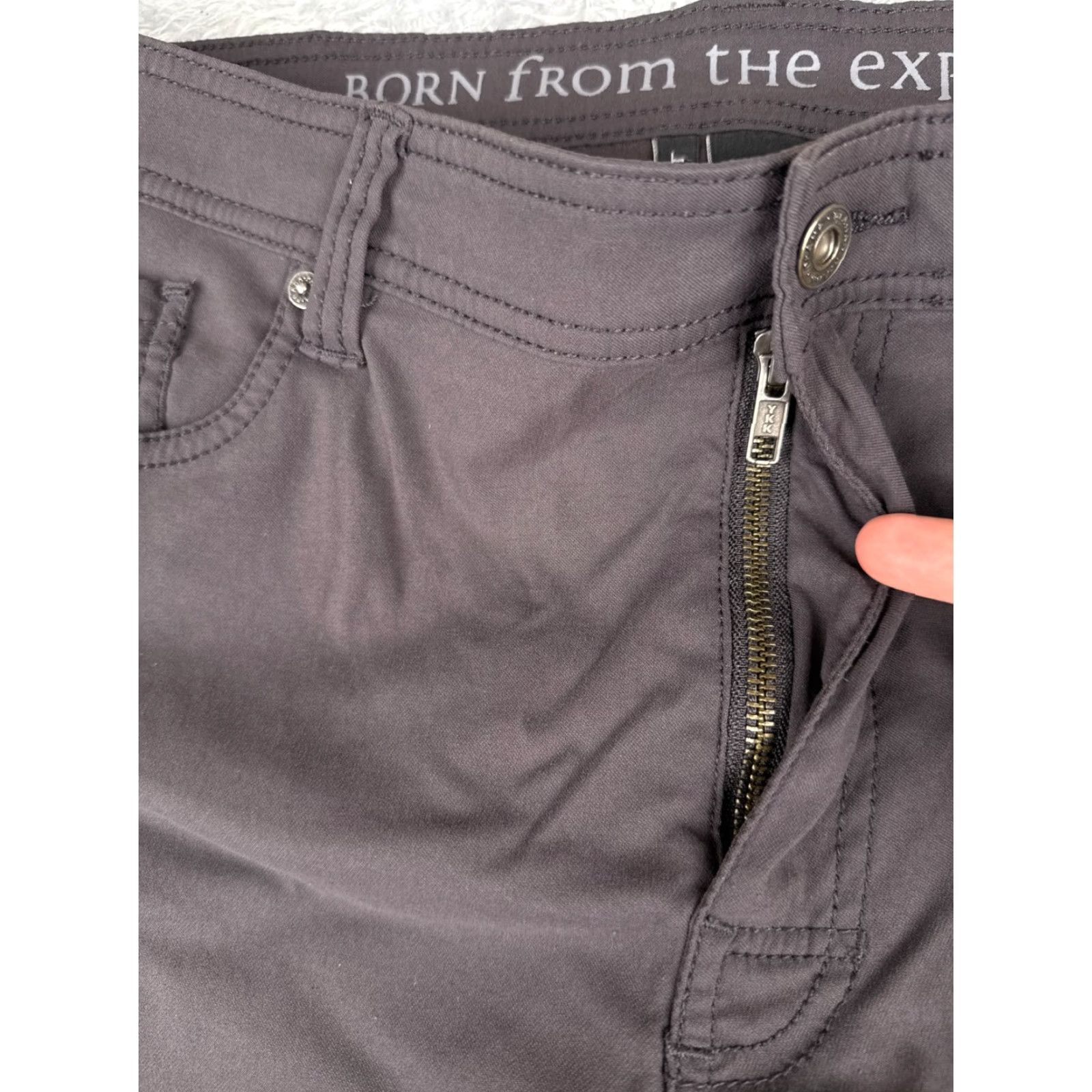 Prana Prana Jeans Mens 38 Gray Slim Fit Nylon 5-Pocket Straight Inseam 30in Easy Care Machine Washable Vintage No Size US 38 / EU 54 - 5 Thumbnail