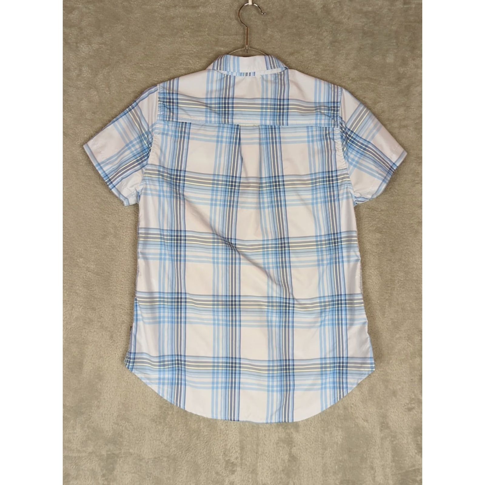 Eddie Bauer Eddie Bauer Shirt Womens Short Sleeve Adventure Blue Plaid Button Up Camp Hike S Regular Womens Size S / US 4 / IT 40 - 2 Thumbnail