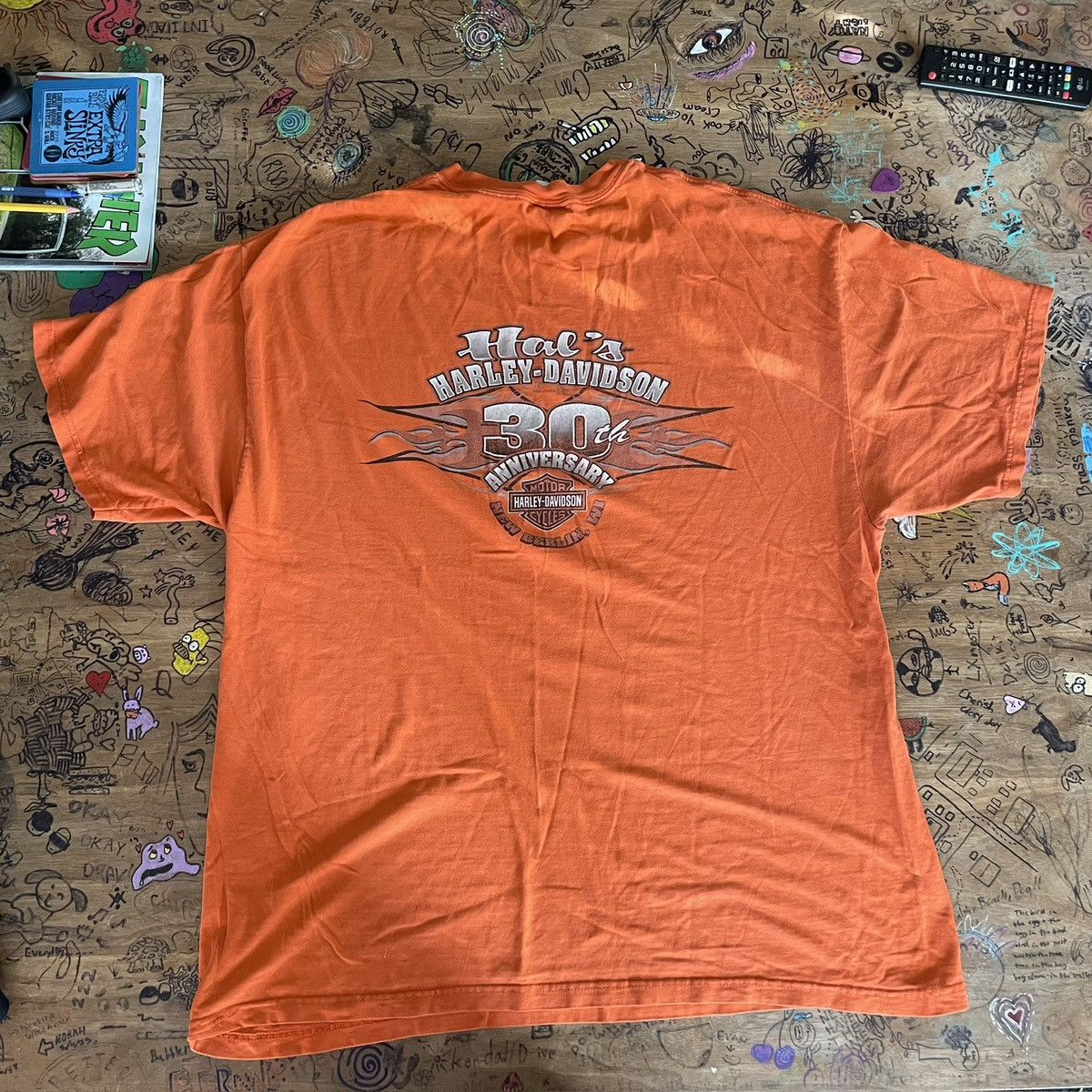 Harley Davidson × Vintage Harley Davidson T Shirt Size US XXL / EU 58 / 5 - 4 Thumbnail