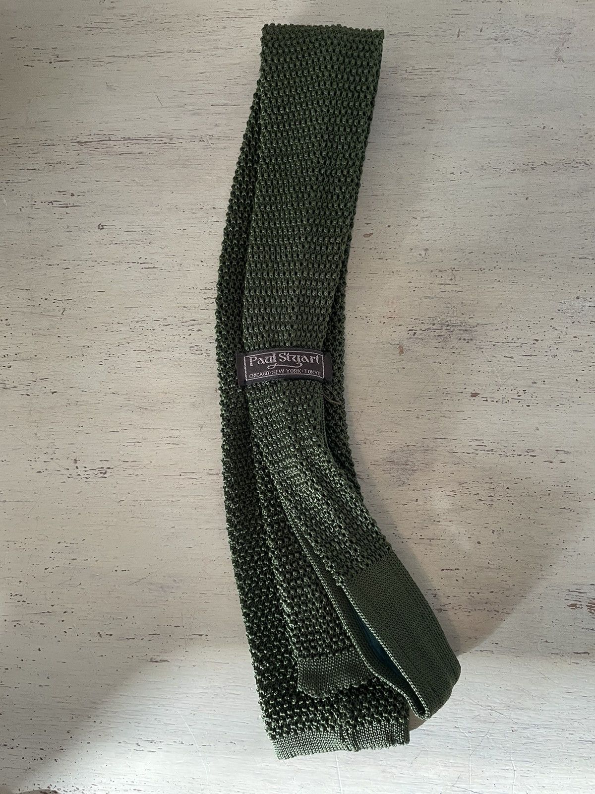 Paul Stuart Knit Silk Tie Size ONE SIZE - 5 Thumbnail