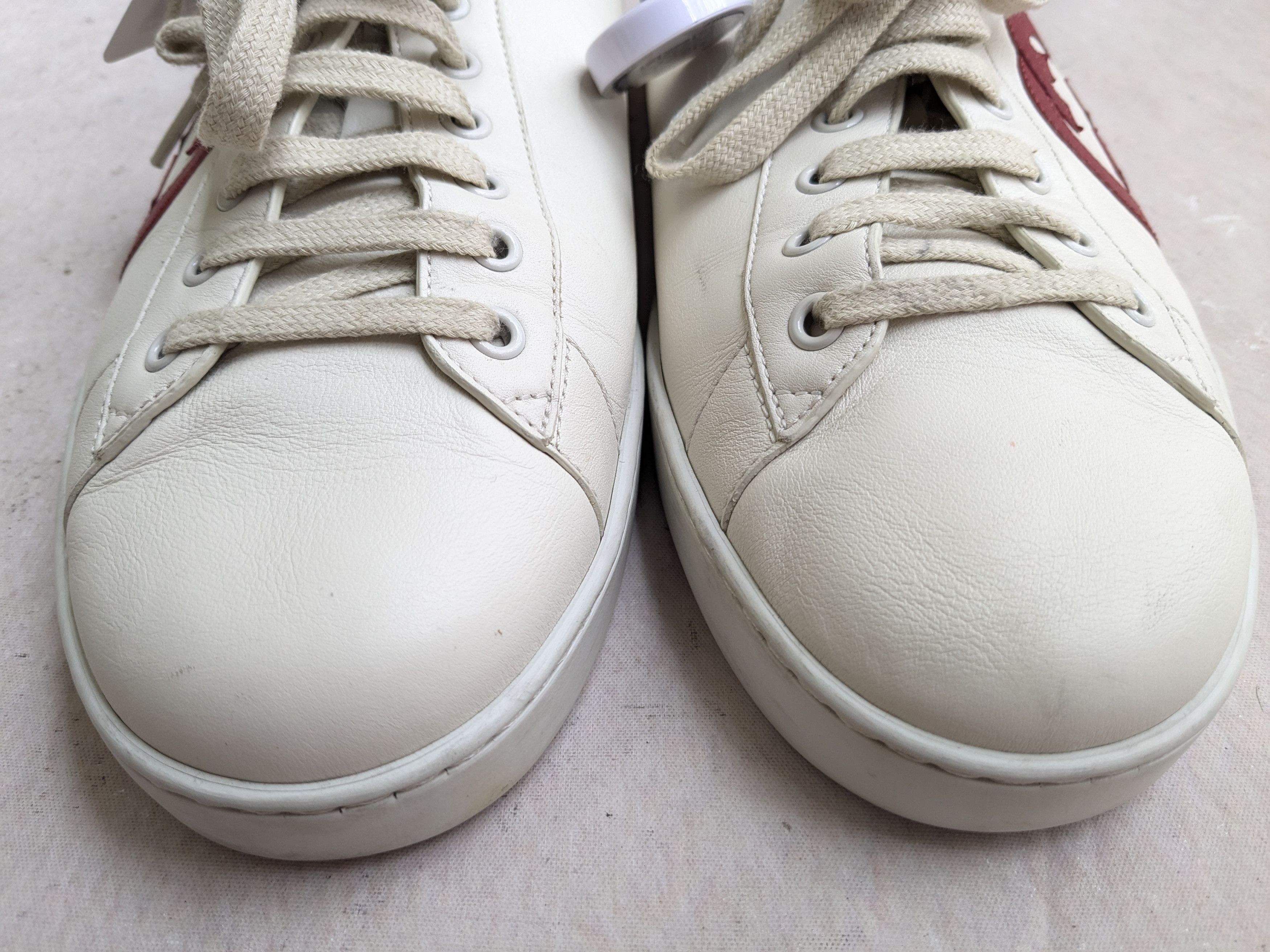 Gucci Ace Sneakers GG White Blue 10.5 Low Leather