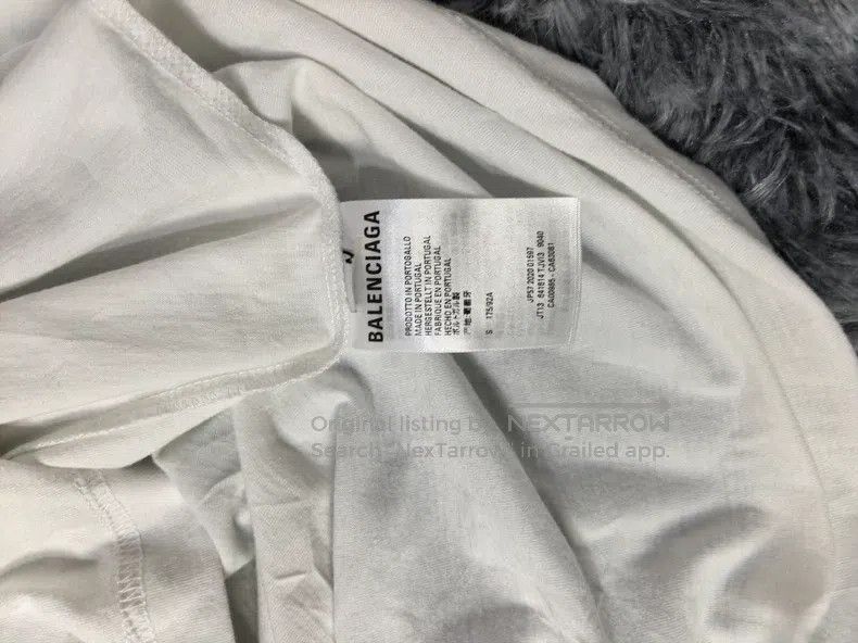 Balenciaga Balenciaga Letter printed T-shirt with round neck and shor Size US S / EU 44-46 / 1 - 5 Thumbnail