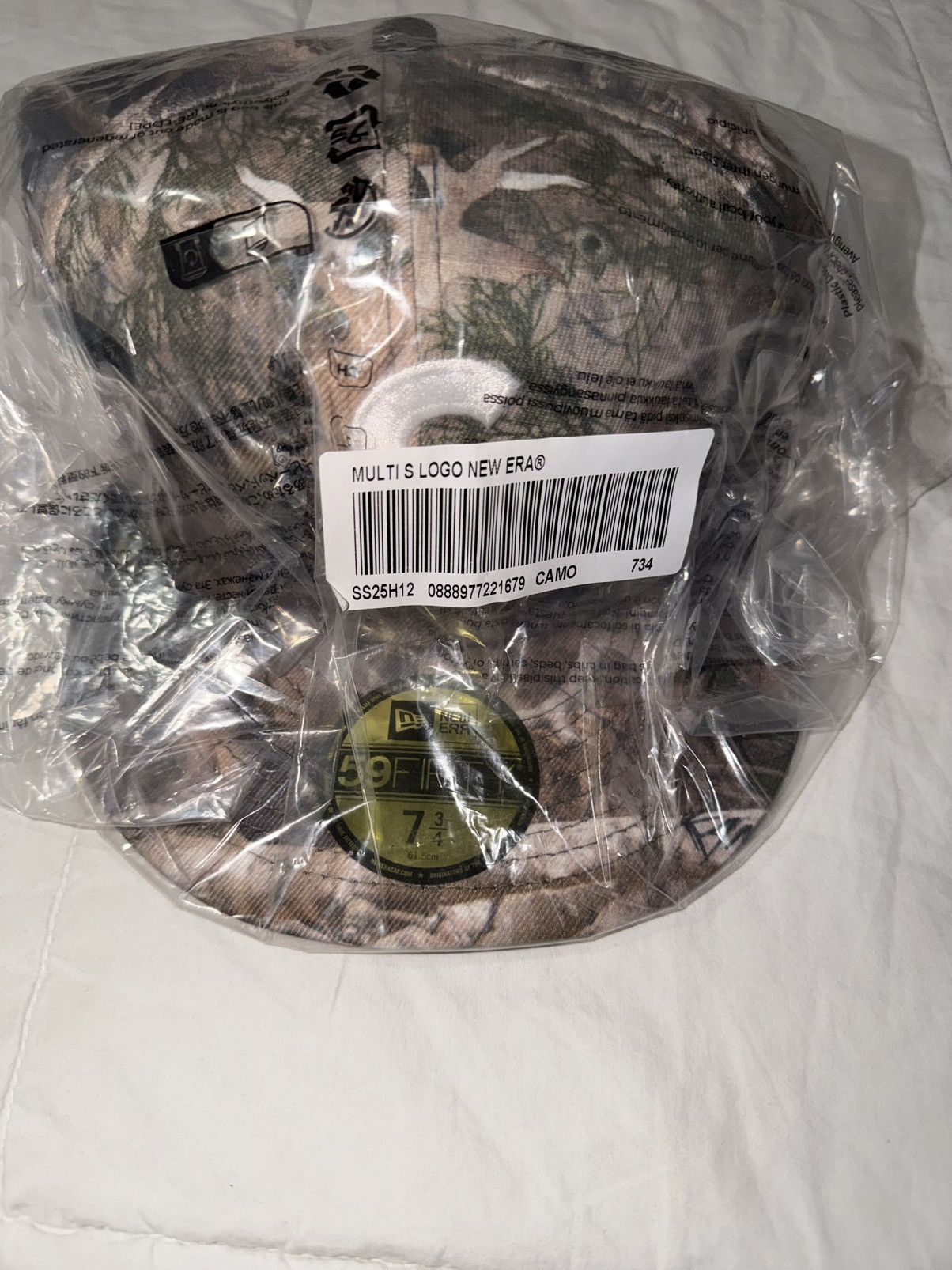 Supreme Multi S Logo New Era – Real Tree Camo (Size 7 ¾)