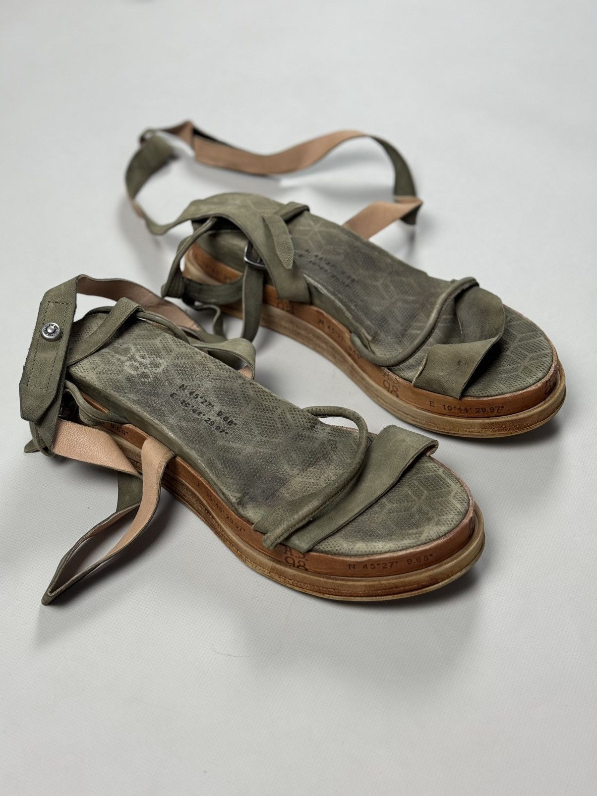 A.S.98 A.S. 98 Airstep Lagos Leather Strappy Platform Sandals Size US 11 / IT 41 - 2 Thumbnail