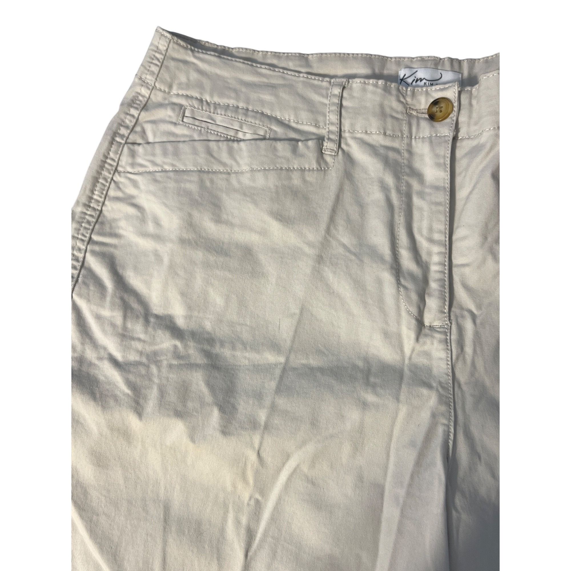 Other Kim Rogers Casual Bermuda Shorts True Stone Khaki Beige Sits Size 38" / US 16 / IT 52 - 2 Thumbnail