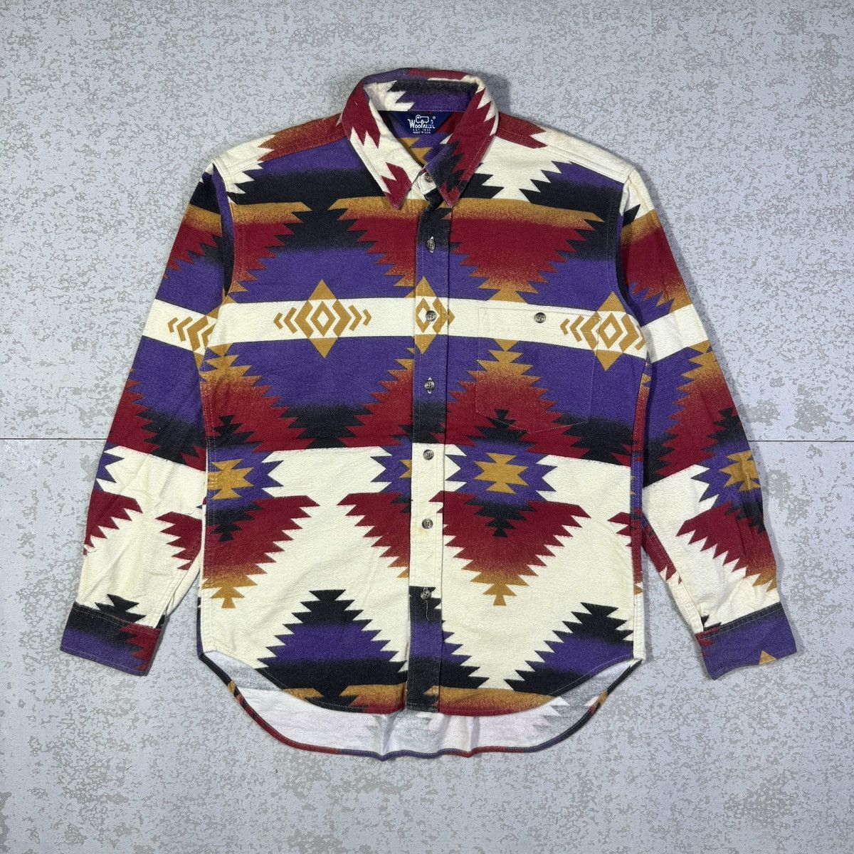 Vintage × Woolrich Woolen Mills Vintage Woolrich Aztec Navajo Shirt Size US M / EU 48-50 / 2 - 2 Thumbnail