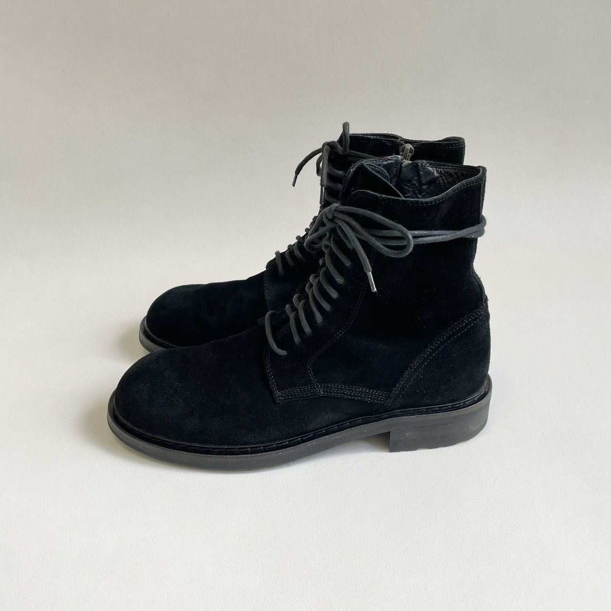 Ann Demeulemeester A/W 13 Black Suede Combat boots Size US 9 / EU 42 - 5 Thumbnail