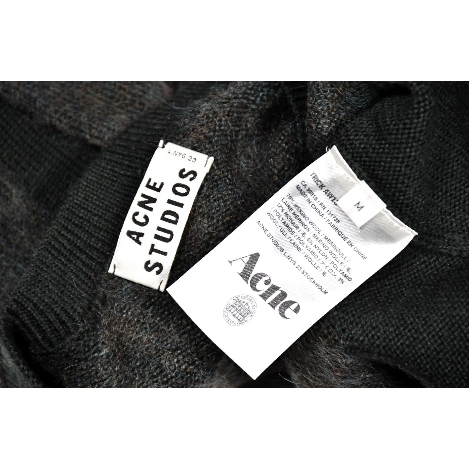 Acne Studios ACNE STUDIOS TRICK PANELED WOOLBLEND SWEATER M Green XS-XL? (Original only) Size US M / EU 48-50 / 2 - 6 Thumbnail