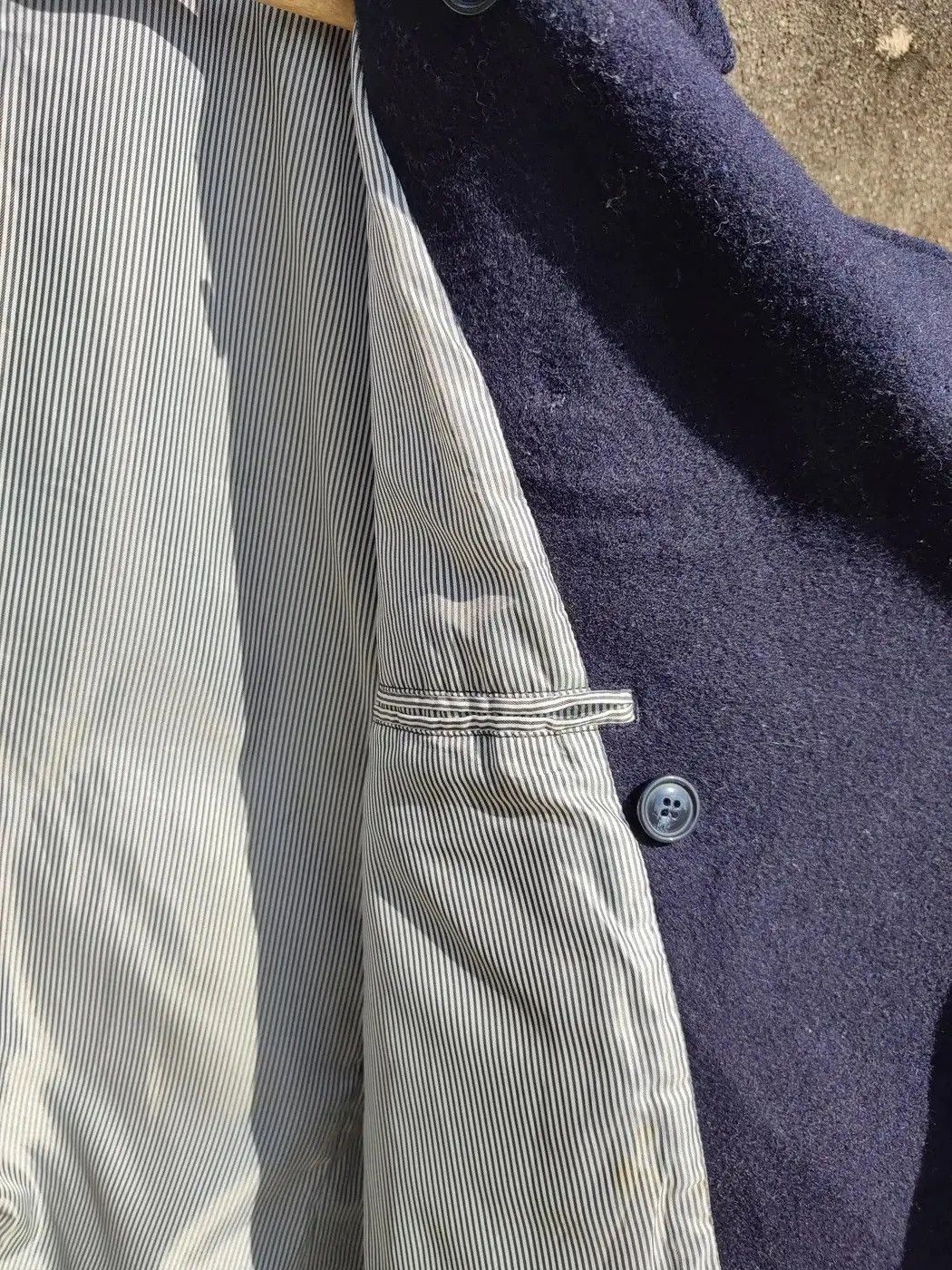 Vintage Vintage Harvard Navy Peacoat – Wool Blend Double Breasted Size US M / EU 48-50 / 2 - 16 Thumbnail