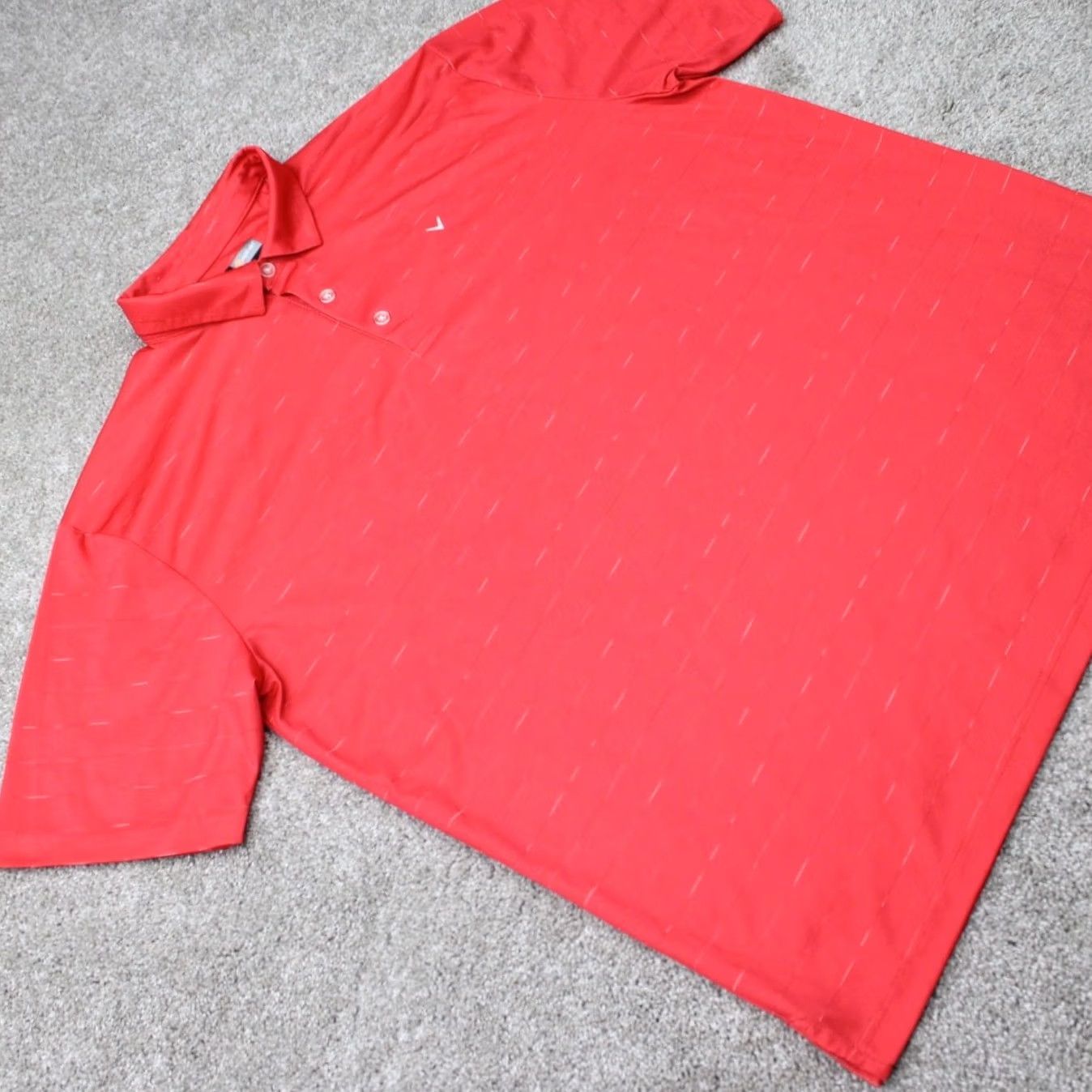 Callaway Callaway Opti-Dri Polo Shirt Mens XL Red Short Sleeve polo Golf 100% Polyester Logo Breathable Stretch Regular Button Pullover Shirt Size US XL / EU 56 / 4 - 6 Thumbnail