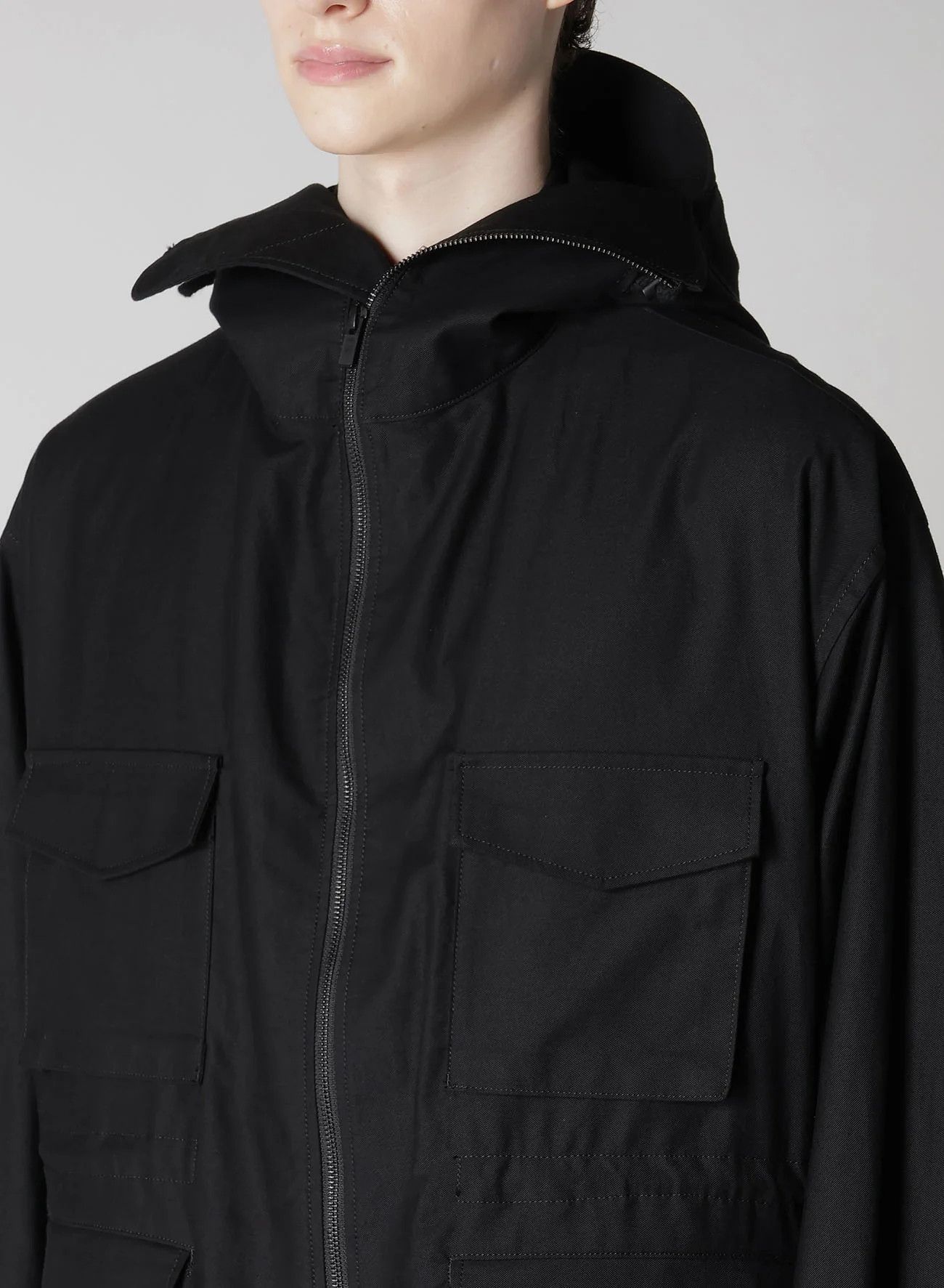 Yohji Yamamoto NWT Yohji Pour Homme AW24 WIDE TWILL BRIM HOOD BLOUSON sz 1 Size US S / EU 44-46 / 1 - 5 Thumbnail