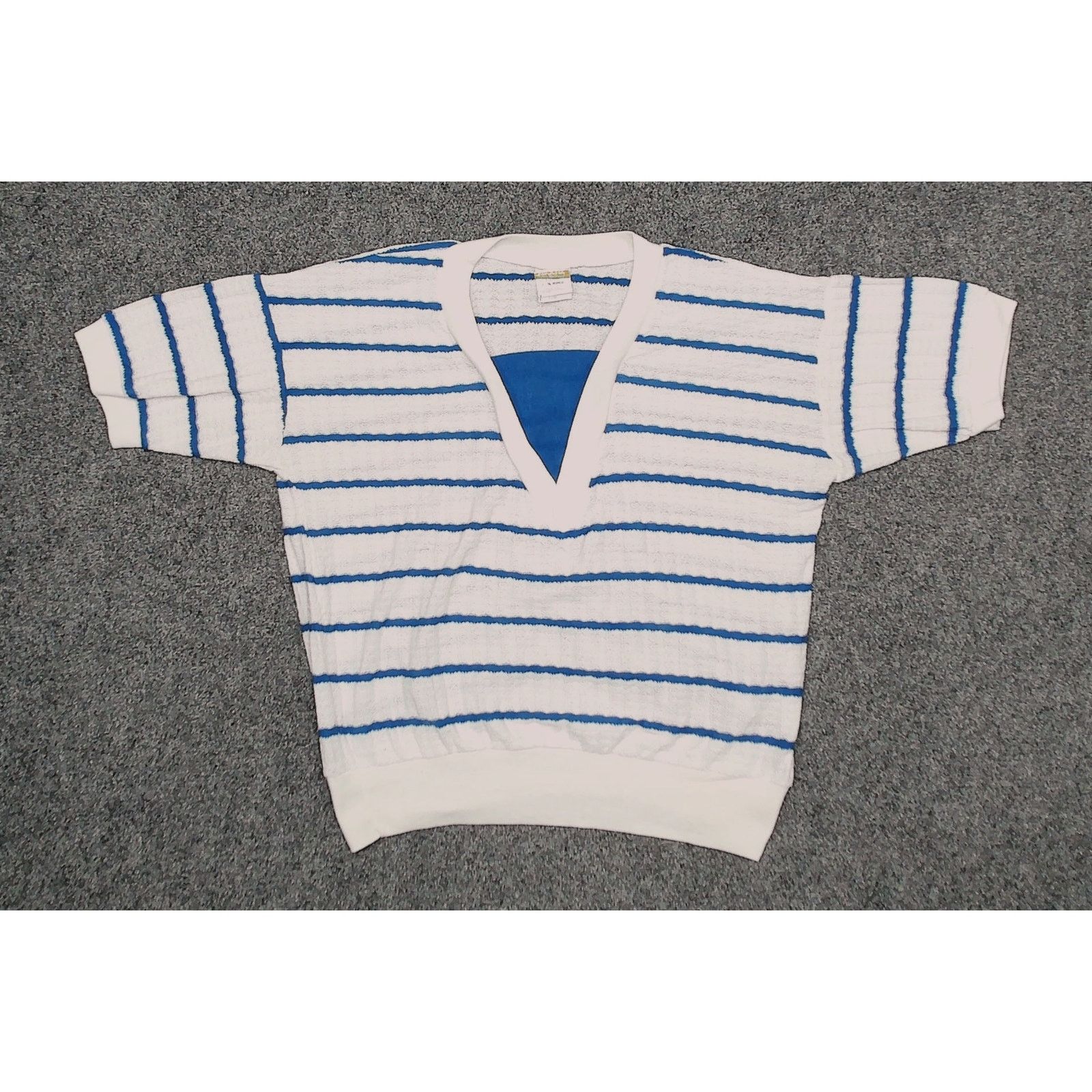 Vintage Vintage 1980s New York Knitworks Boxy Cropped Sheer Knit Top Size L / US 10 / IT 46 - 3 Thumbnail