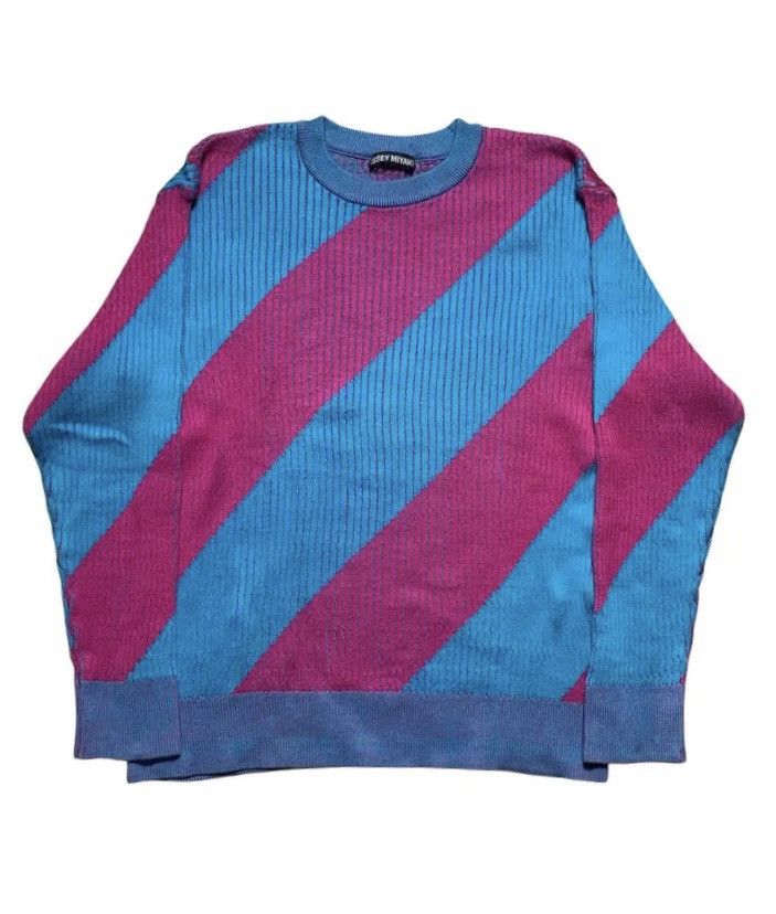 Issey Miyake Vintage Issey Miyake Knit Two Tone Colour Sweater Size US M / EU 48-50 / 2 - 1 Thumbnail