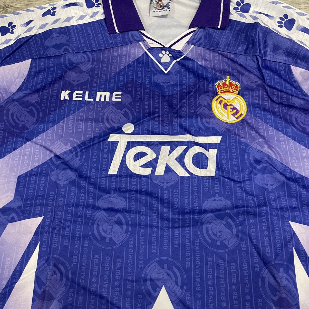 Vintage Kelme Teka Real Madrid 1994/96 Away Soccer Jersey