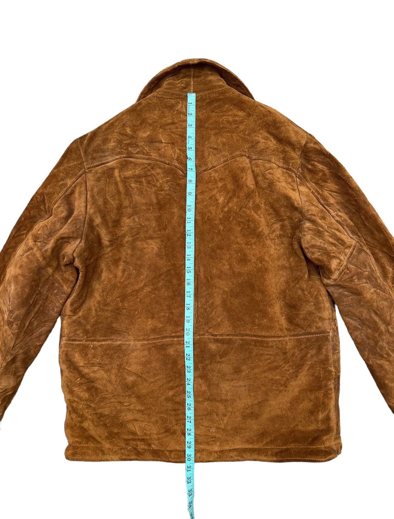 Schott VTG Schott N.Y.C Western Patina Suede Leather Sherpa Jacket Size US L / EU 52-54 / 3 - 5 Thumbnail